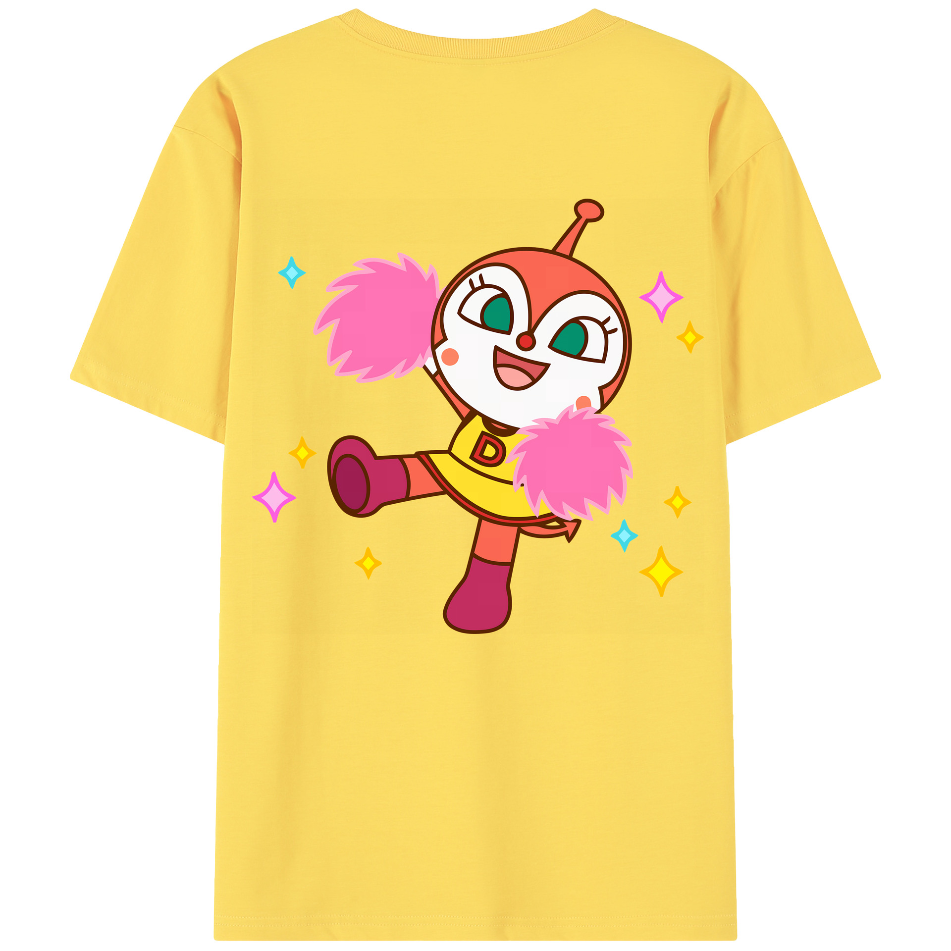 （画像用） アンパンマン Anpanman 綿100％半袖Tシャツ（背面プリント）