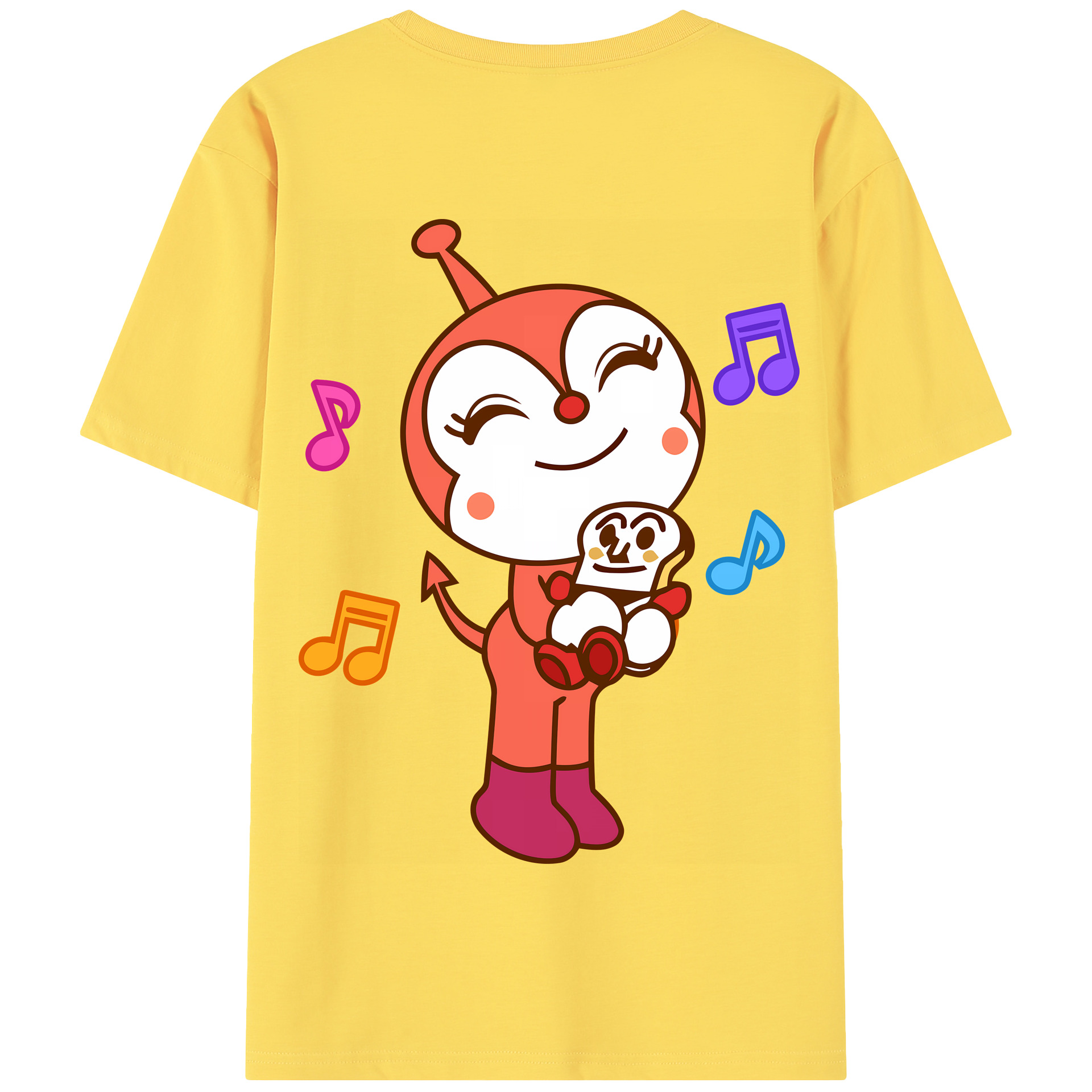 （画像用） アンパンマン Anpanman 綿100％半袖Tシャツ（背面プリント）