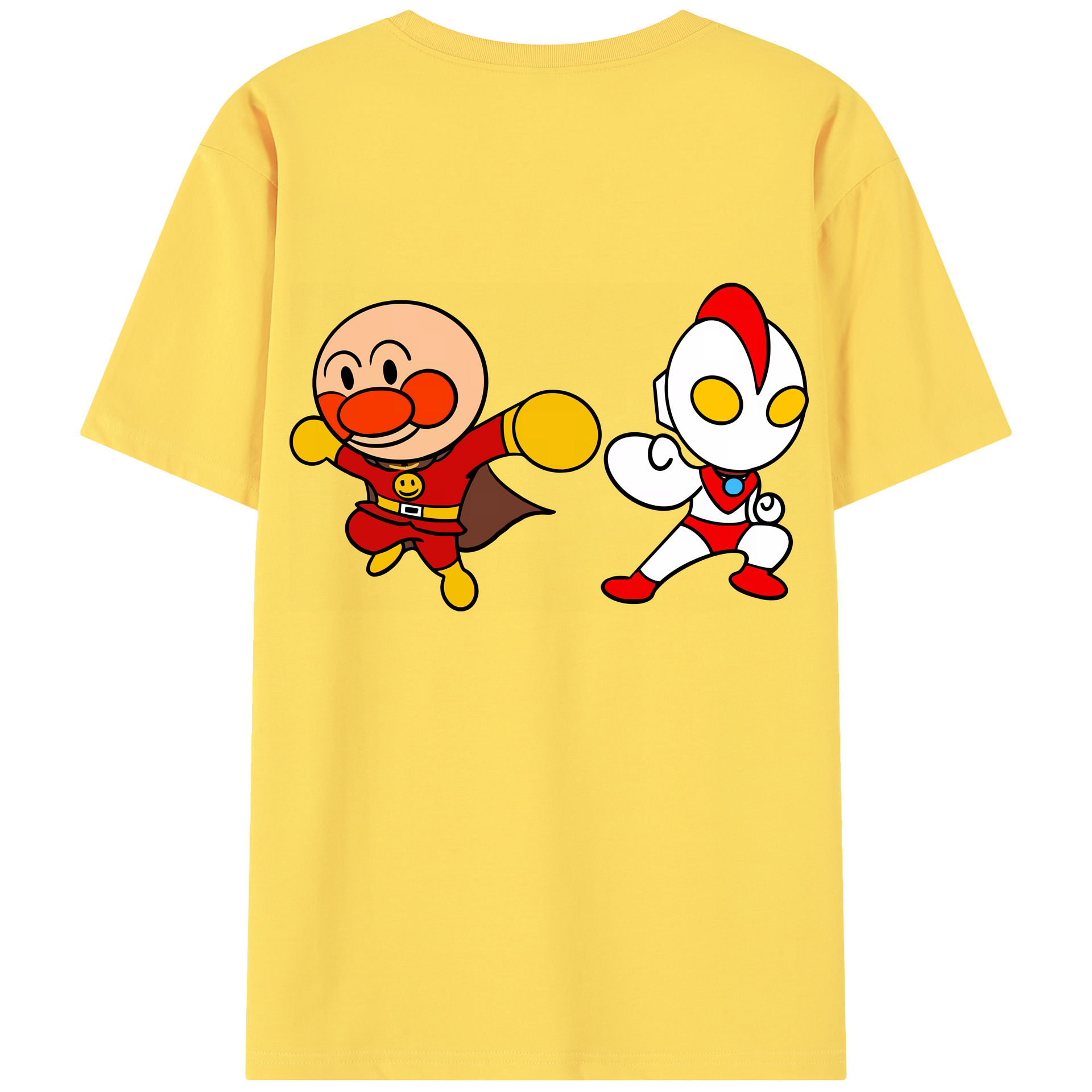 （画像用） アンパンマン Anpanman 綿100％半袖Tシャツ（背面プリント）