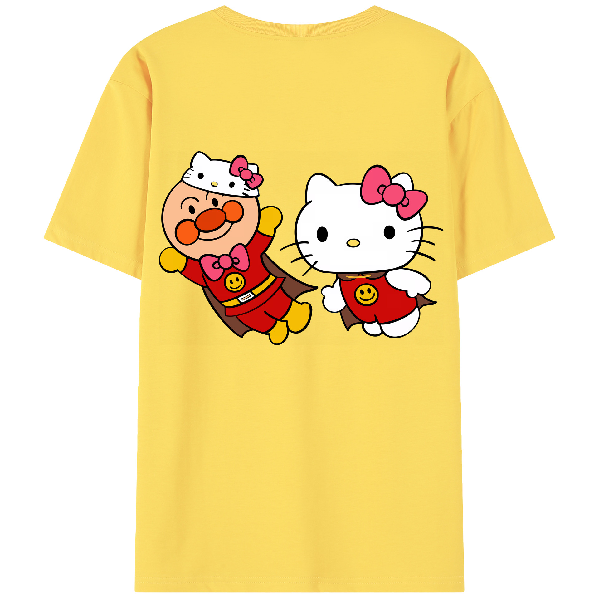 （画像用） アンパンマン Anpanman 綿100％半袖Tシャツ（背面プリント）
