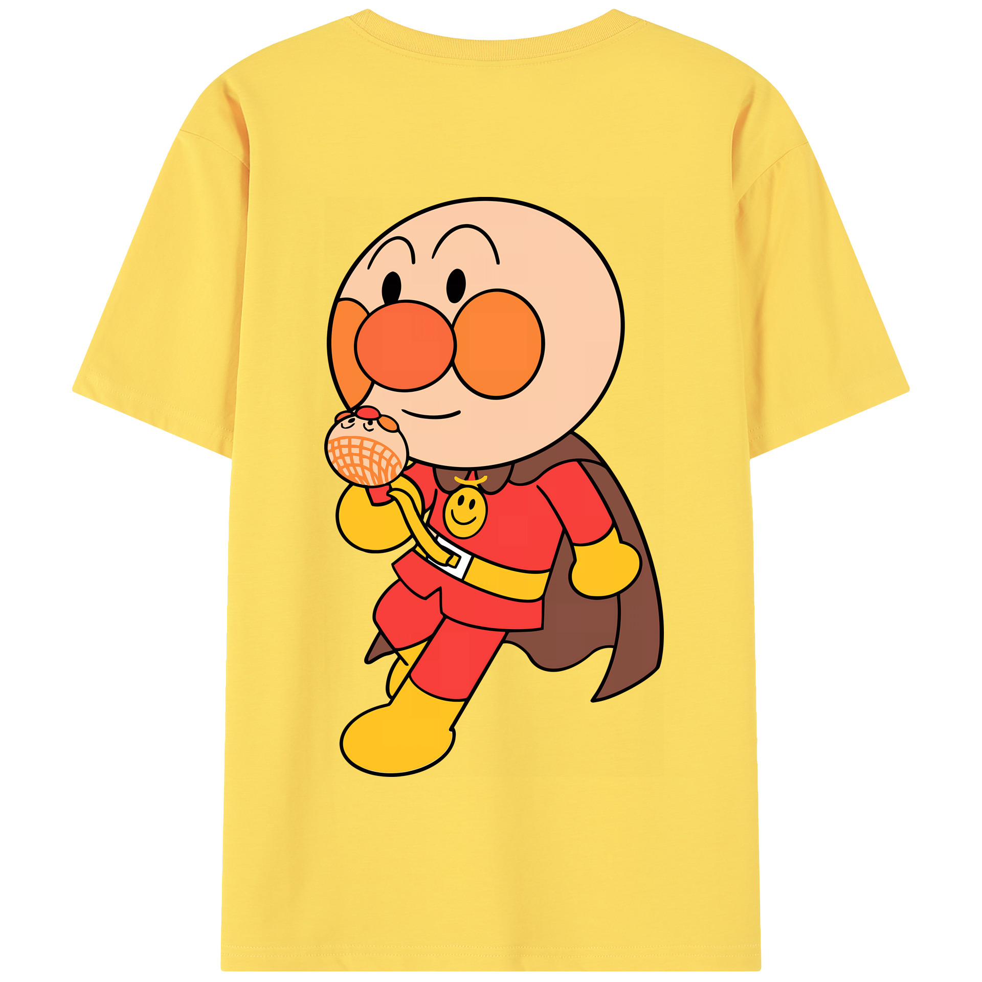 （画像用） アンパンマン Anpanman 綿100％半袖Tシャツ（背面プリント）