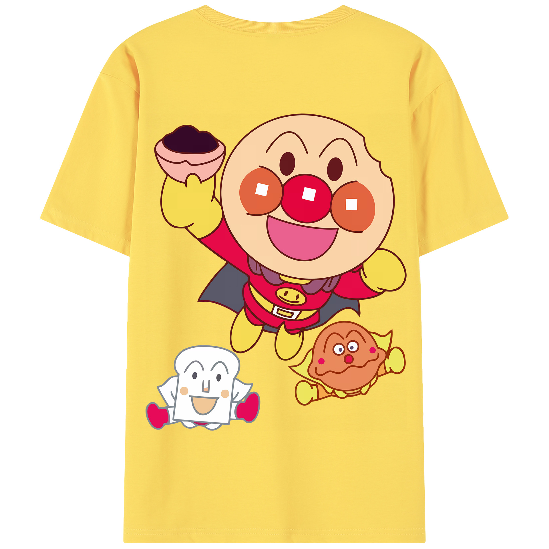 （画像用） アンパンマン Anpanman 綿100％半袖Tシャツ（背面プリント）