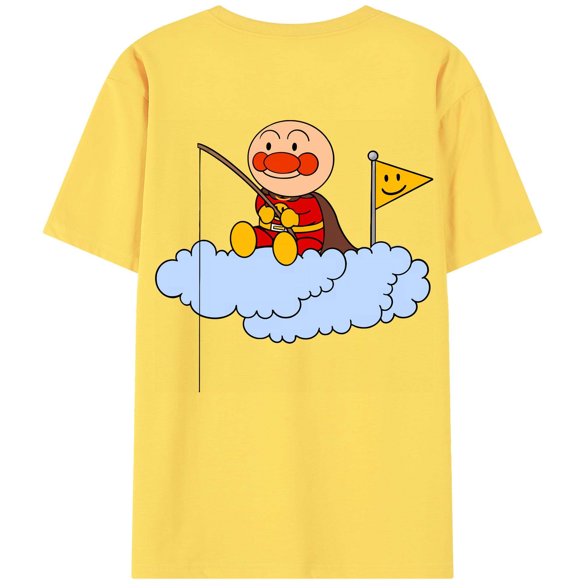 （画像用） アンパンマン Anpanman 綿100％半袖Tシャツ（背面プリント）