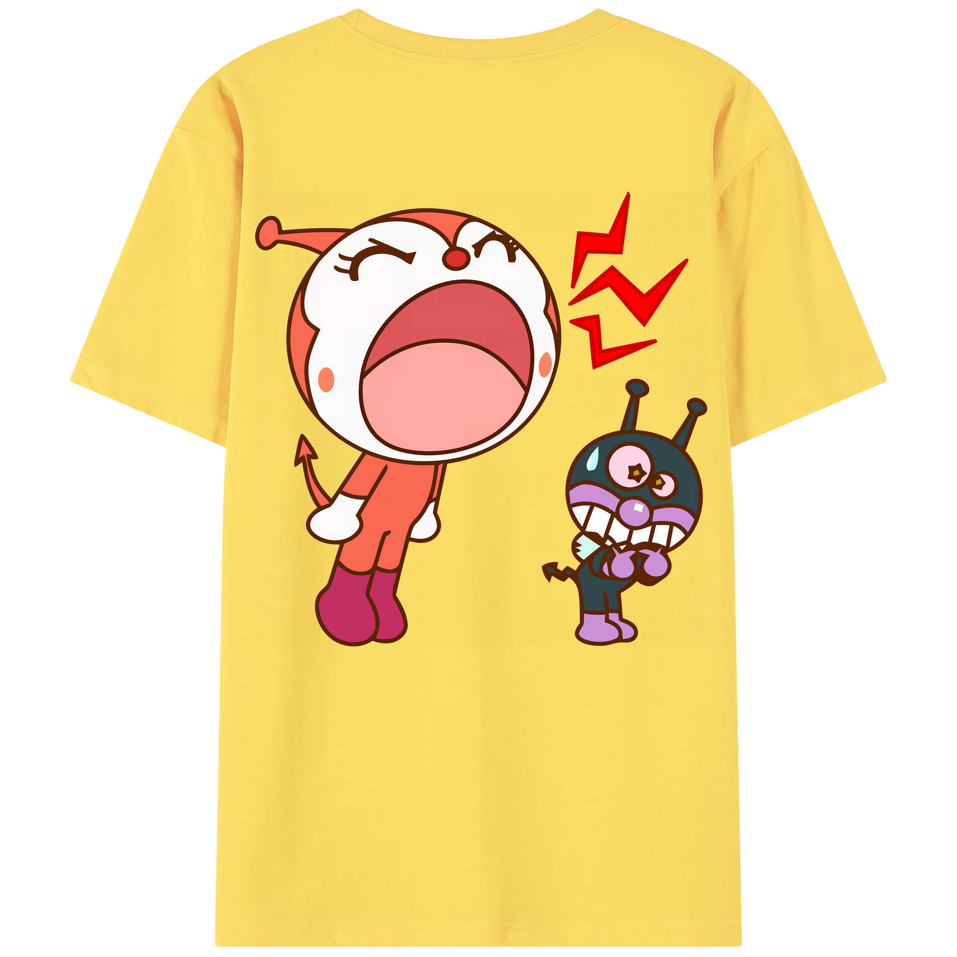 （画像用） アンパンマン Anpanman 綿100％半袖Tシャツ（背面プリント）