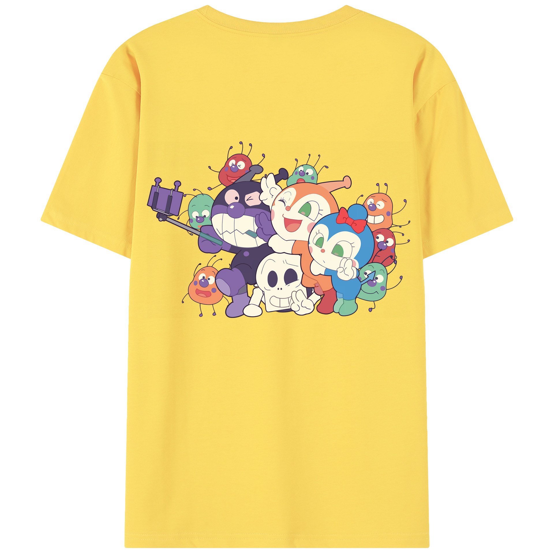 （画像用） アンパンマン Anpanman 綿100％半袖Tシャツ（背面プリント）