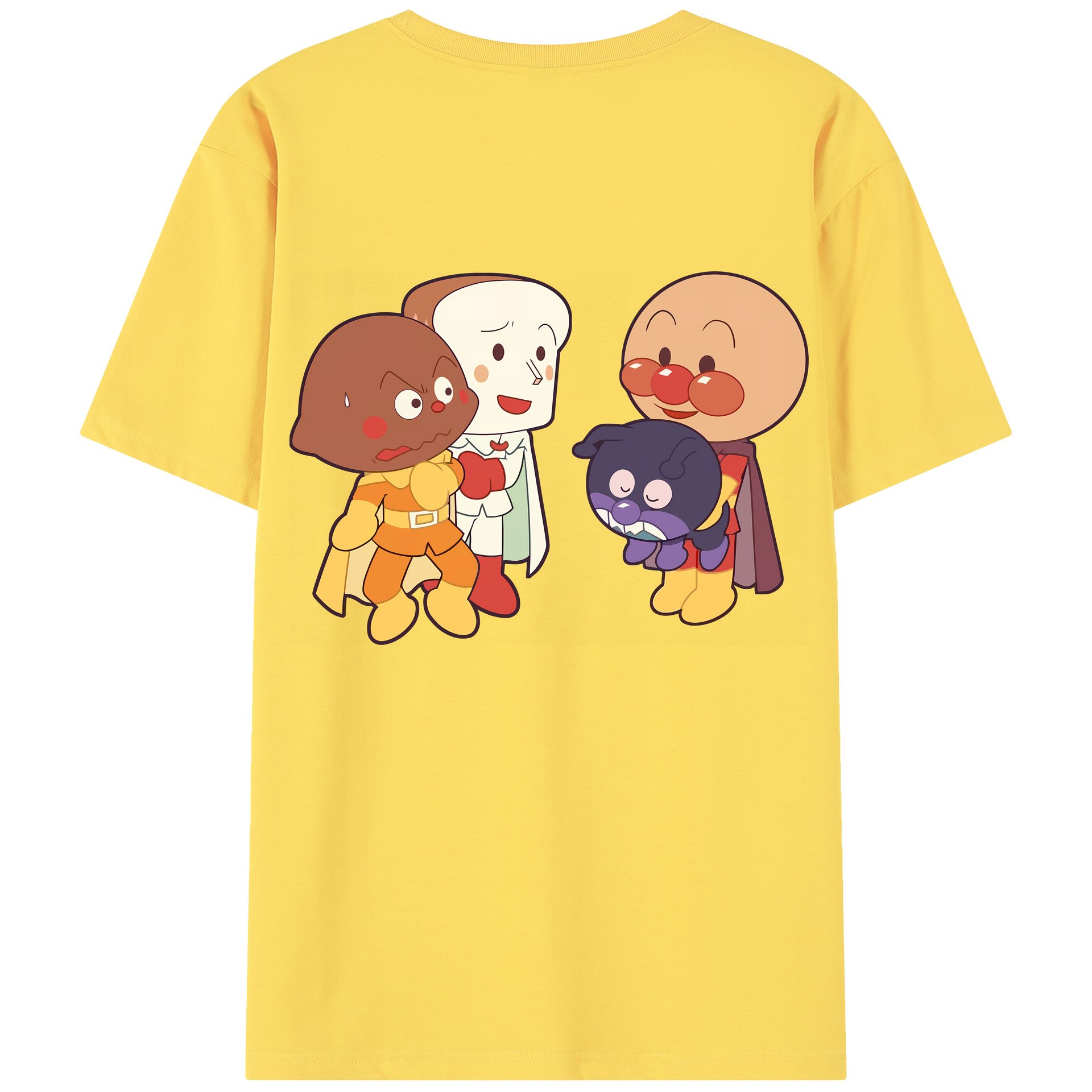 （画像用） アンパンマン Anpanman 綿100％半袖Tシャツ（背面プリント）