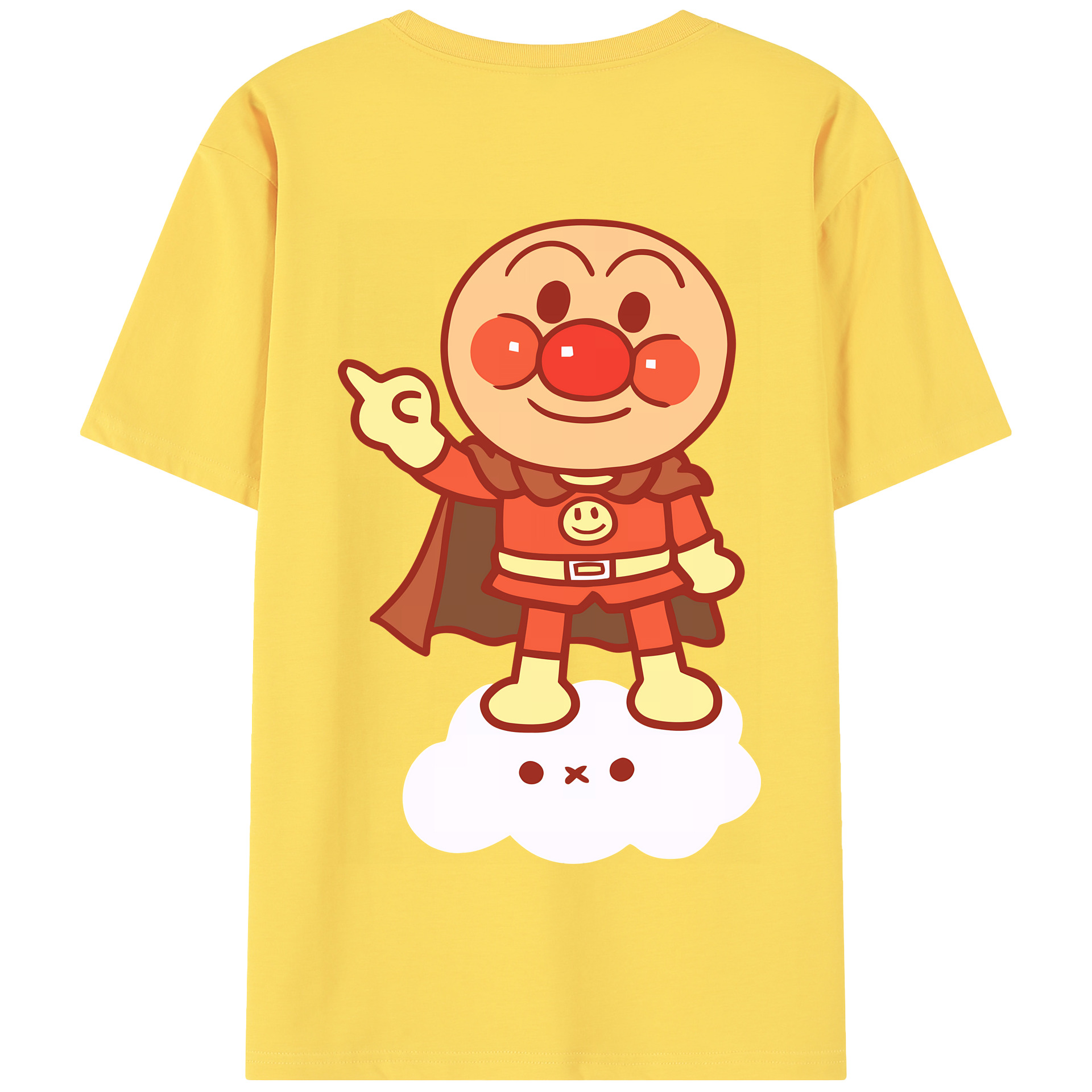 （画像用） アンパンマン Anpanman 綿100％半袖Tシャツ（背面プリント）