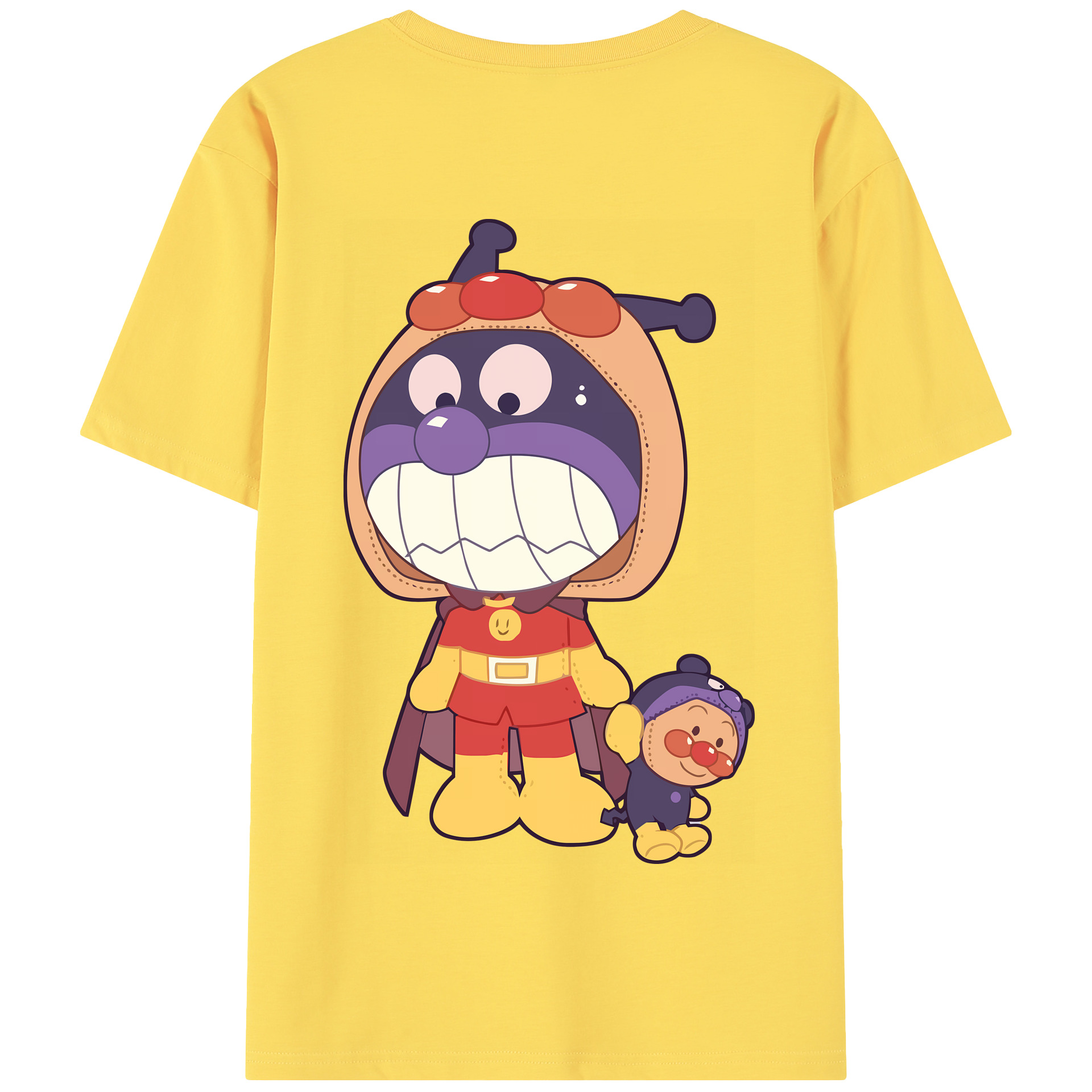（画像用） アンパンマン Anpanman 綿100％半袖Tシャツ（背面プリント）