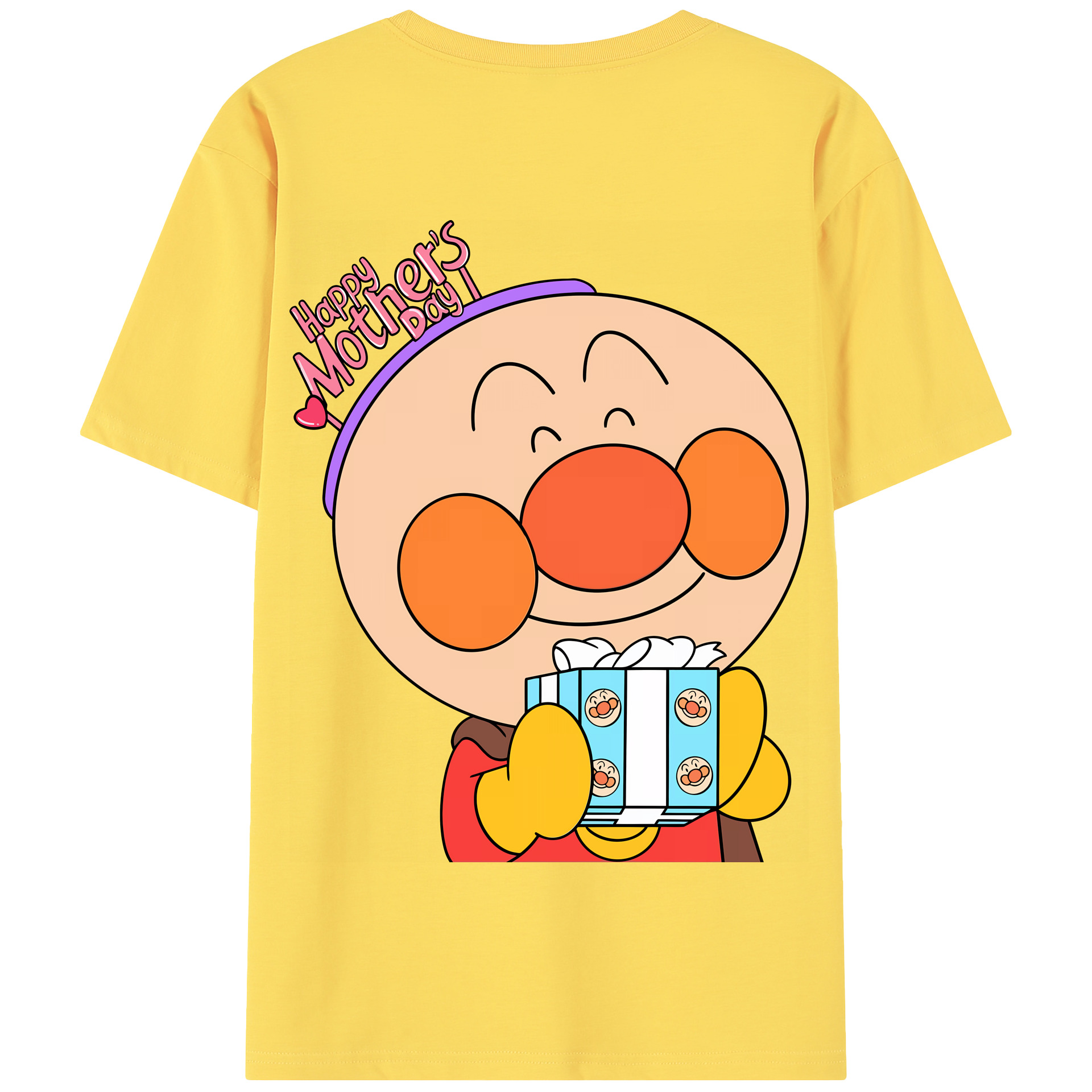 （画像用） アンパンマン Anpanman 綿100％半袖Tシャツ（背面プリント）