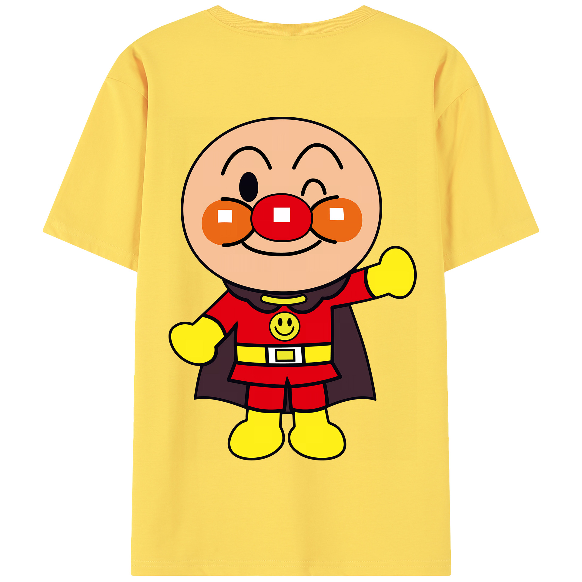 （画像用） アンパンマン Anpanman 綿100％半袖Tシャツ（背面プリント）