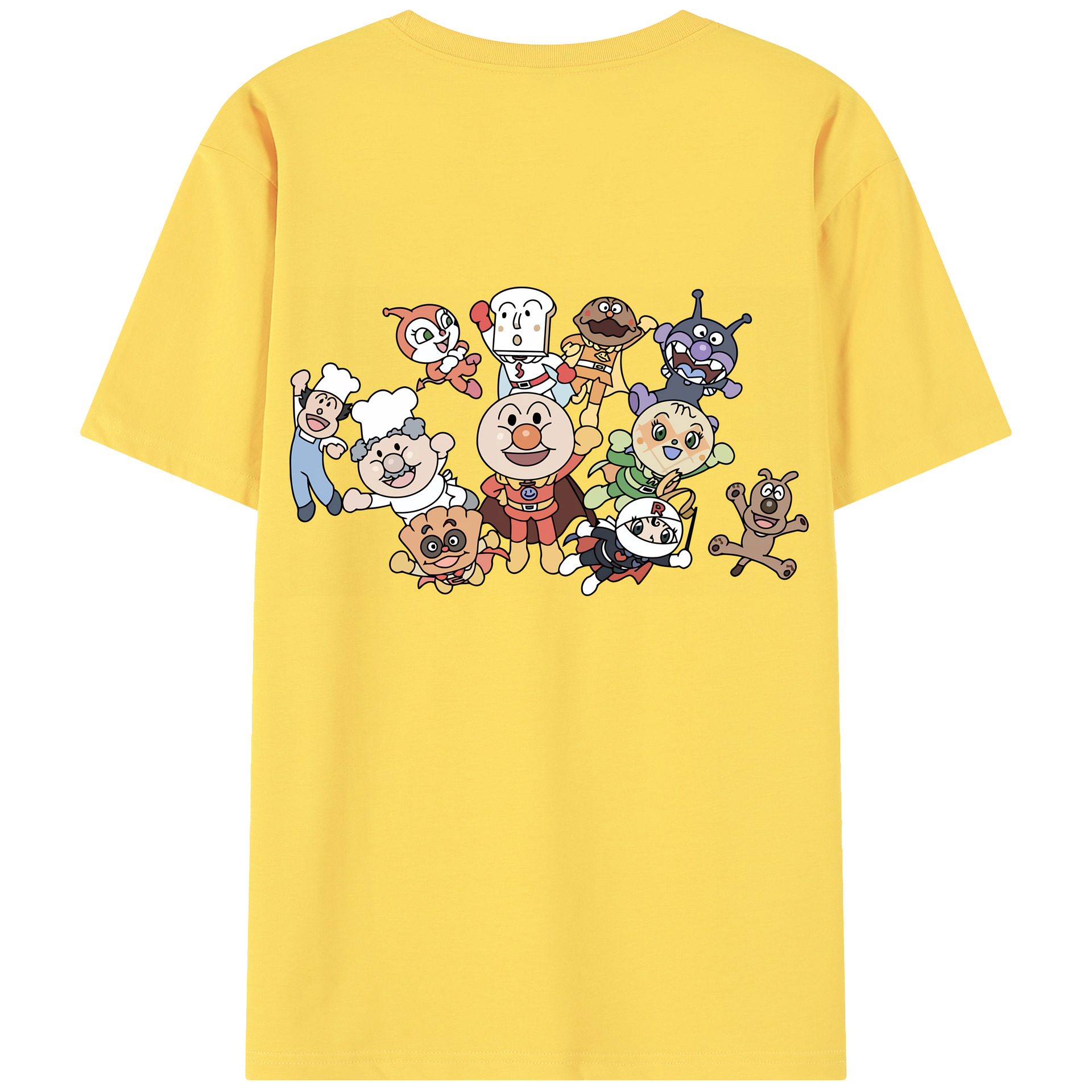 （画像用） アンパンマン Anpanman 綿100％半袖Tシャツ（背面プリント）