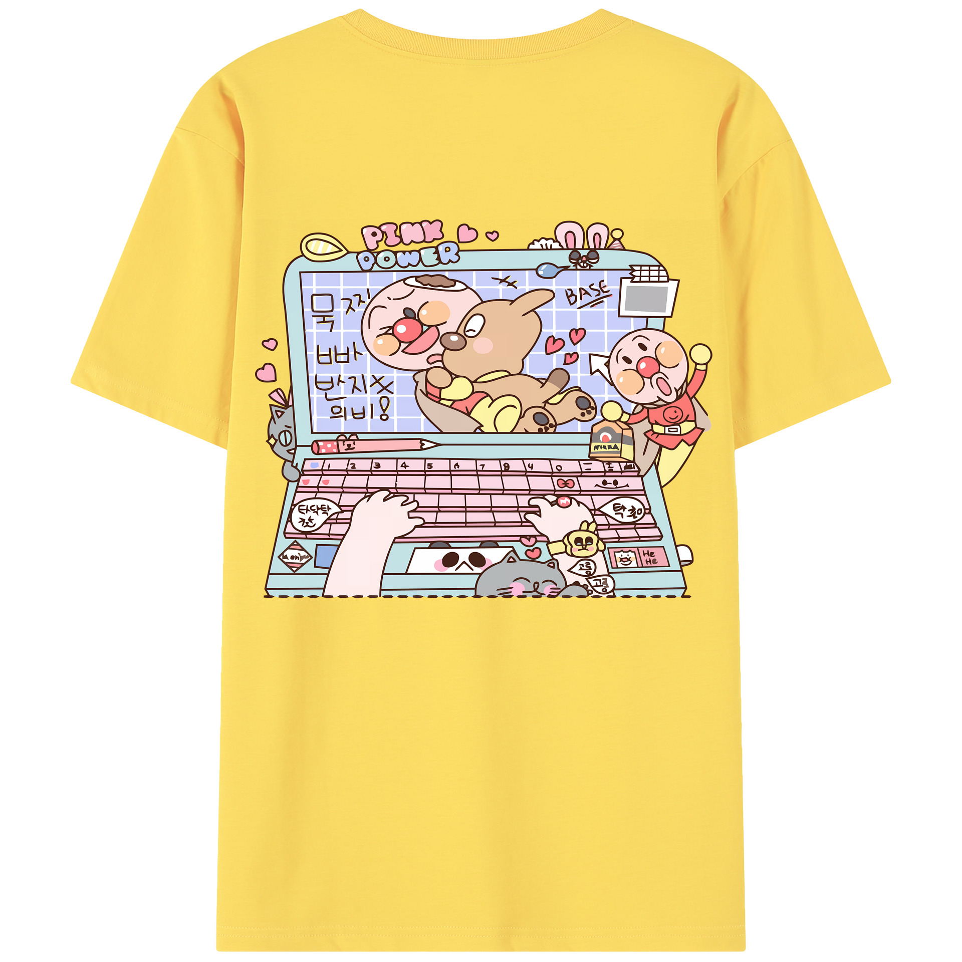 （画像用） アンパンマン Anpanman 綿100％半袖Tシャツ（背面プリント）