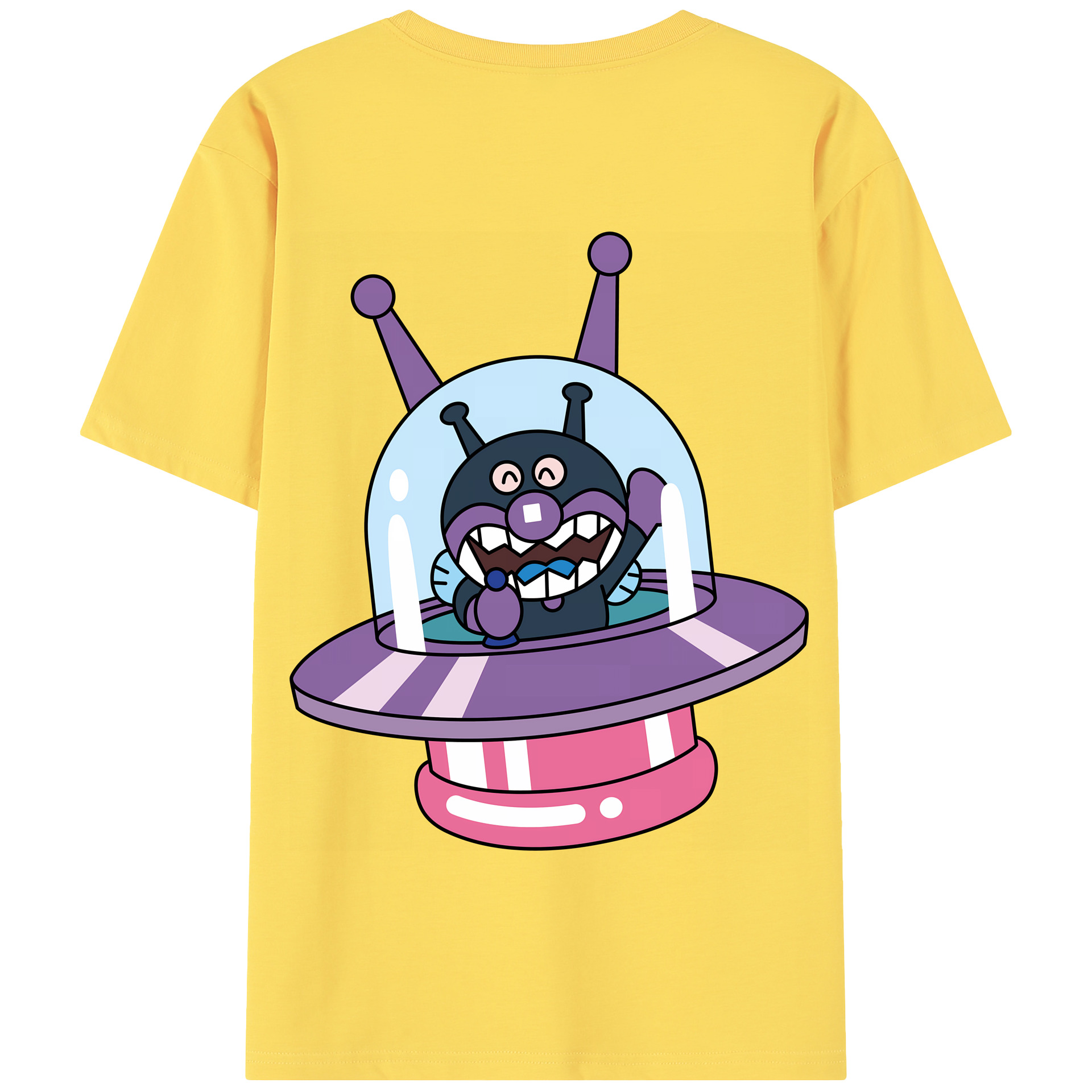 （画像用） アンパンマン Anpanman 綿100％半袖Tシャツ（背面プリント）