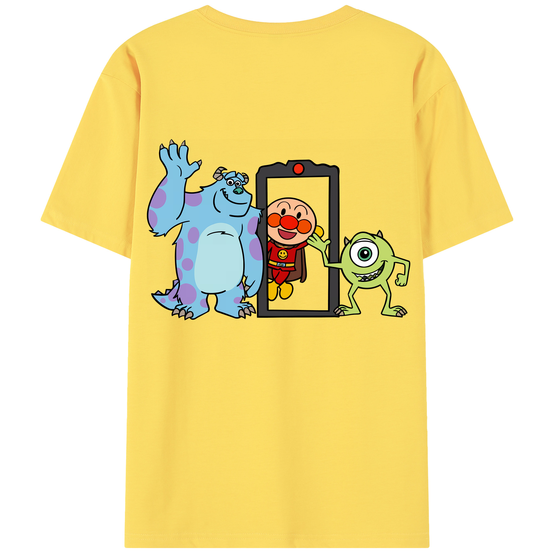（画像用） アンパンマン Anpanman 綿100％半袖Tシャツ（背面プリント）
