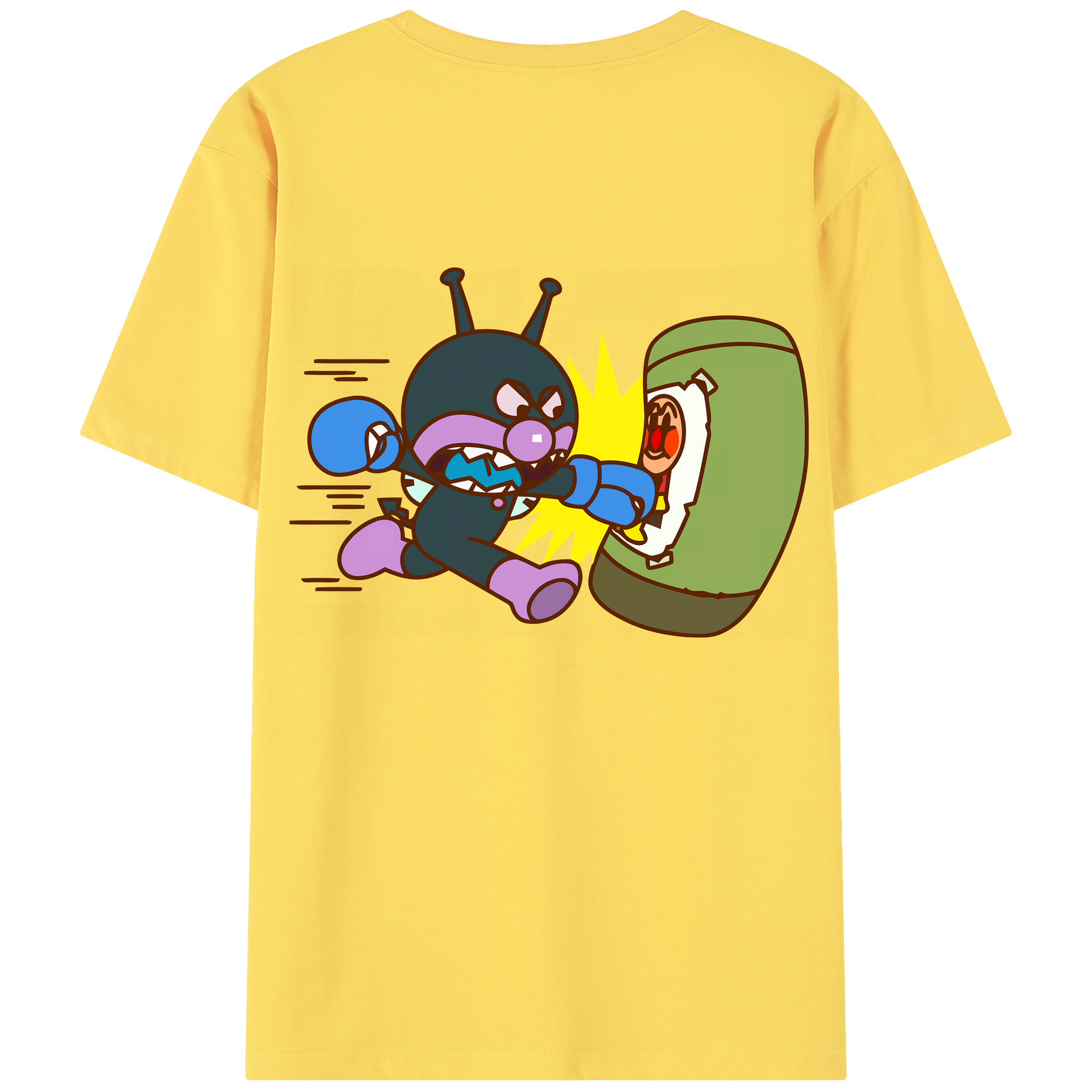 （画像用） アンパンマン Anpanman 綿100％半袖Tシャツ（背面プリント）