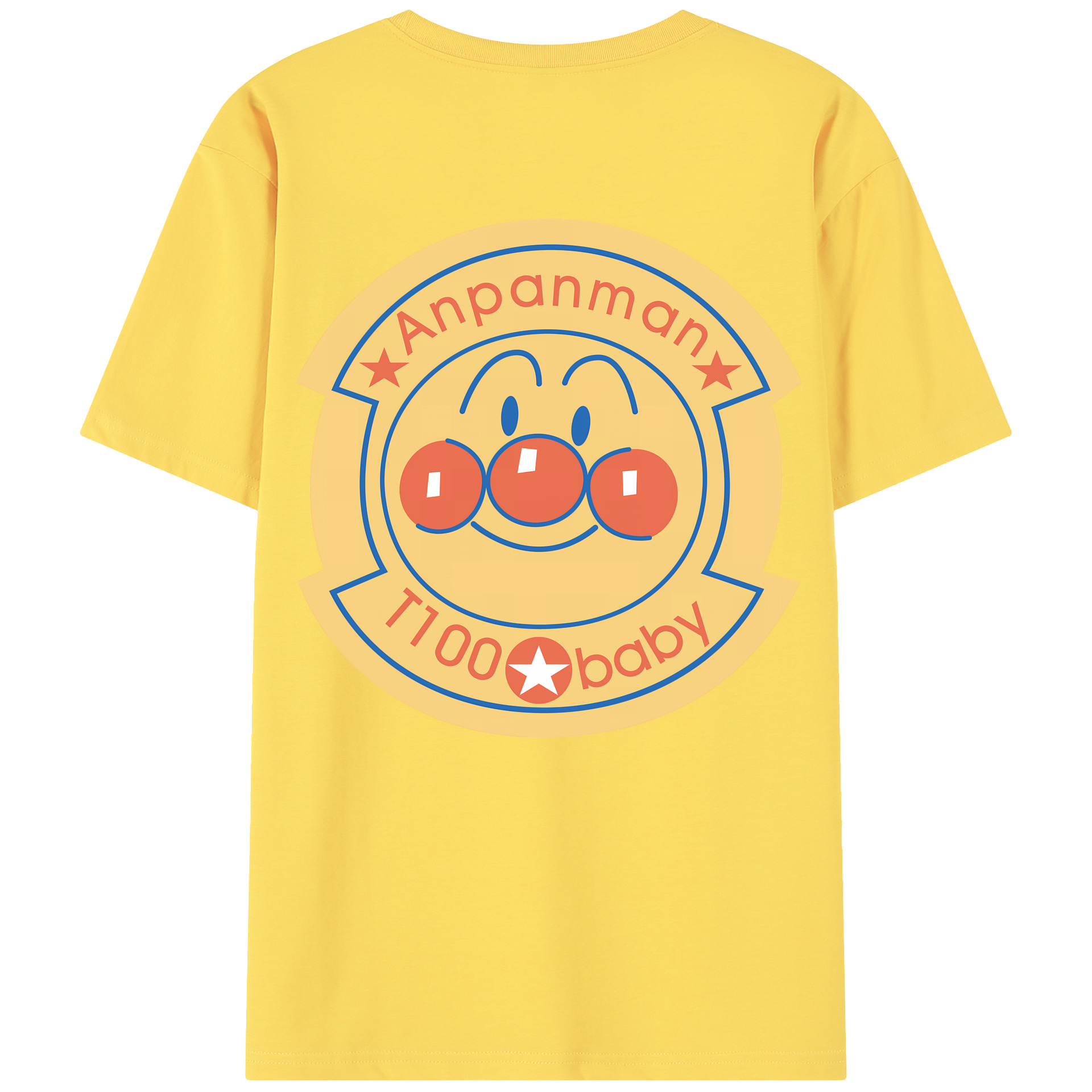 （画像用） アンパンマン Anpanman 綿100％半袖Tシャツ（背面プリント）