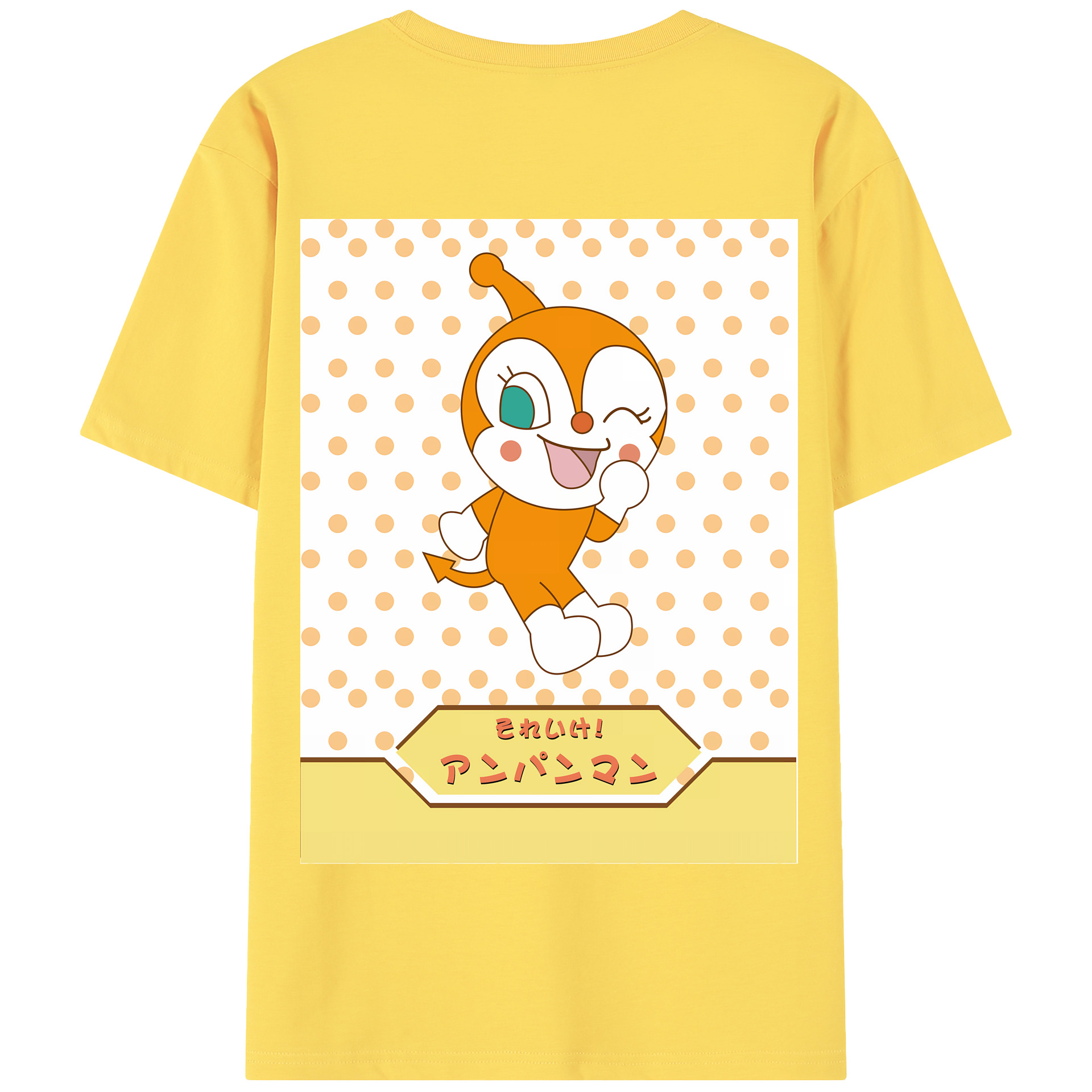 （画像用） アンパンマン Anpanman 綿100％半袖Tシャツ（背面プリント）