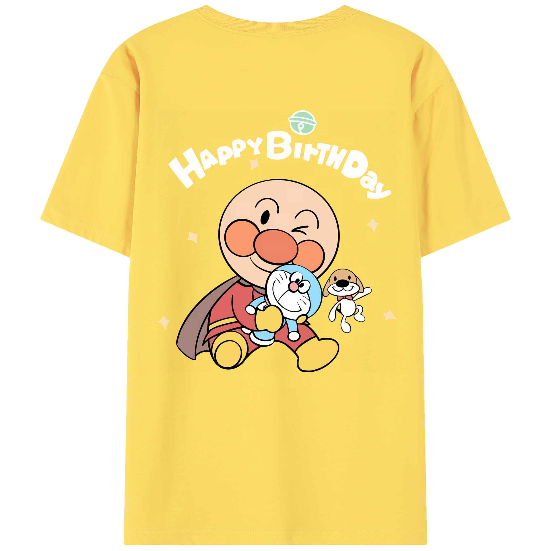 （画像用） アンパンマン Anpanman 綿100％半袖Tシャツ（背面プリント）