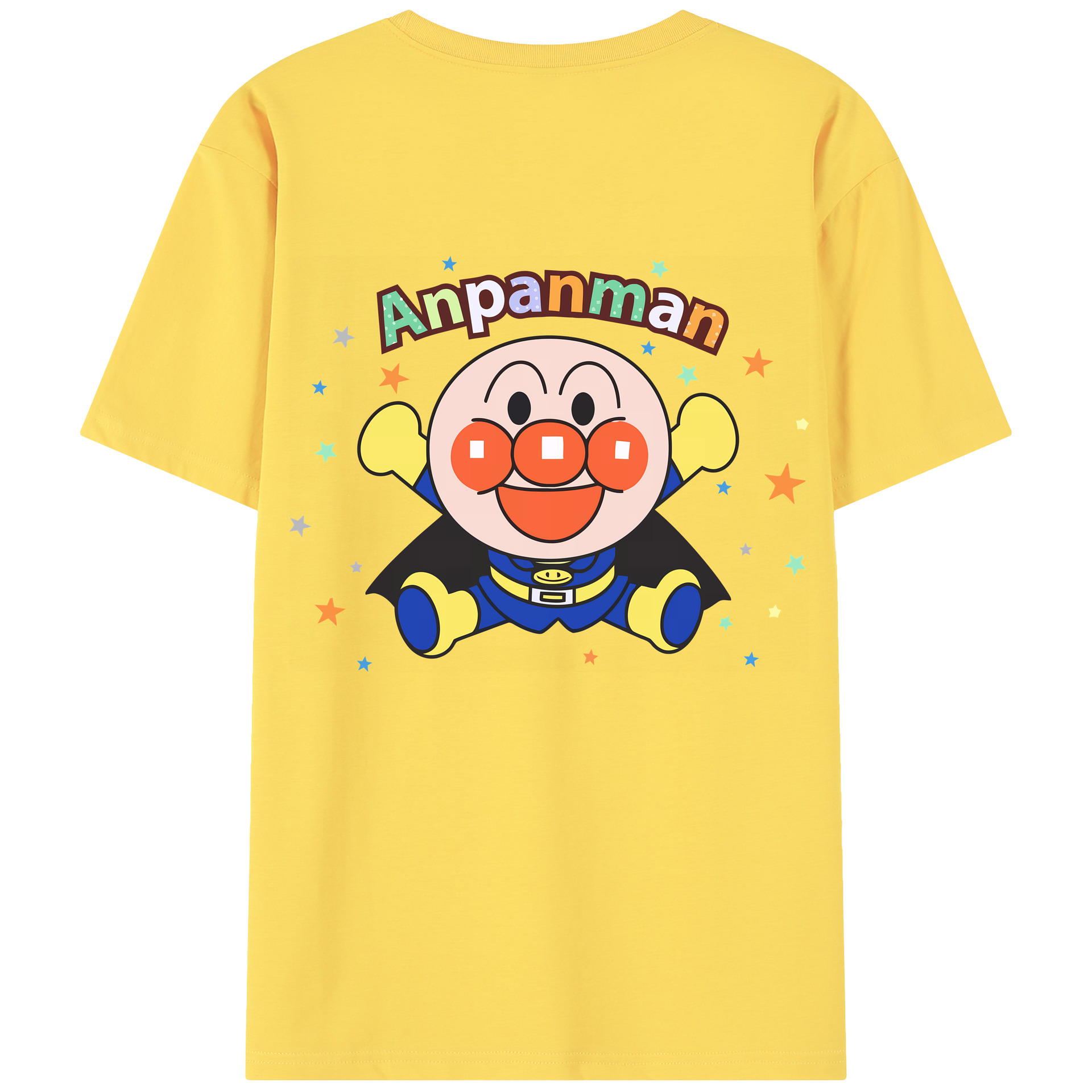 （画像用） アンパンマン Anpanman 綿100％半袖Tシャツ（背面プリント）