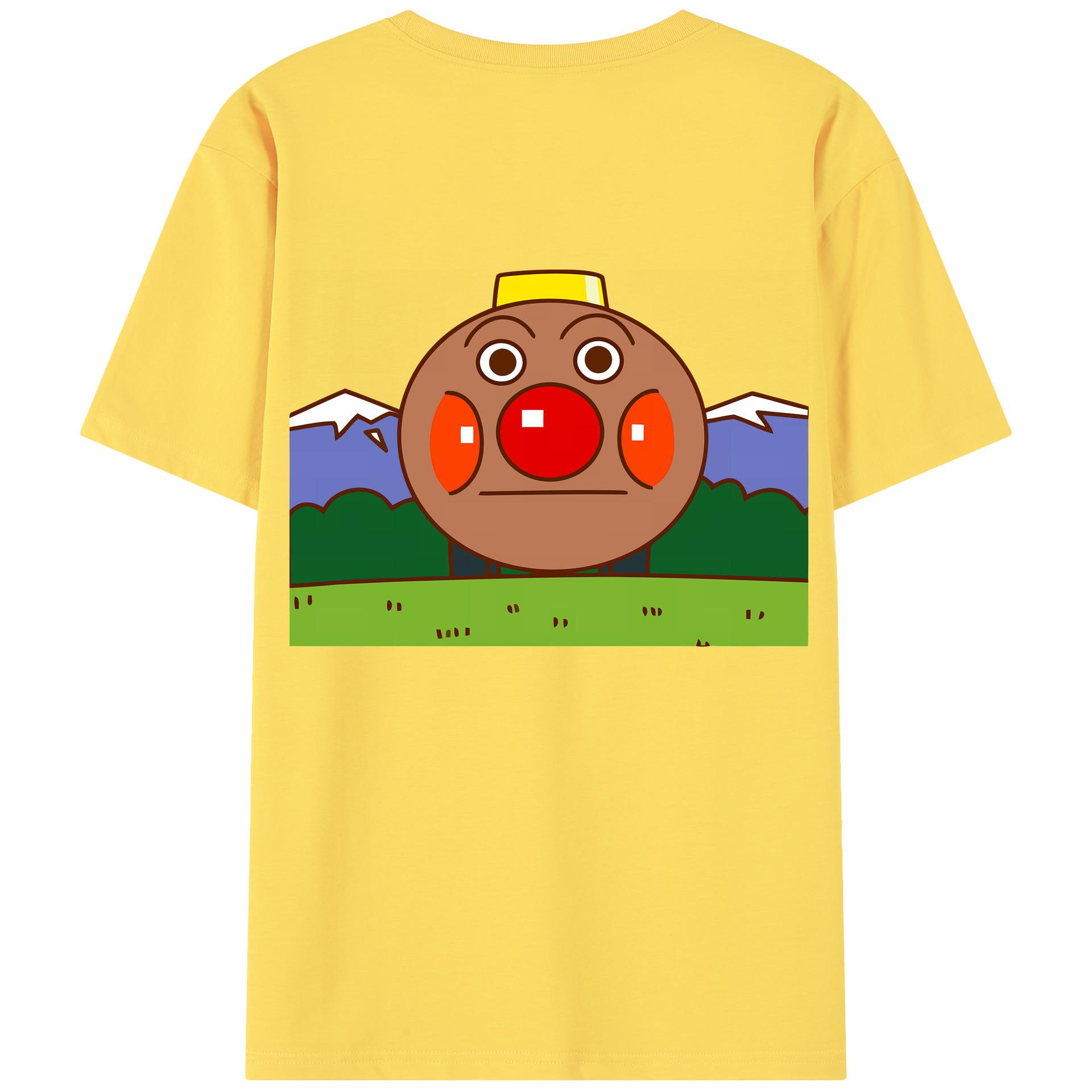 （画像用） アンパンマン Anpanman 綿100％半袖Tシャツ（背面プリント）
