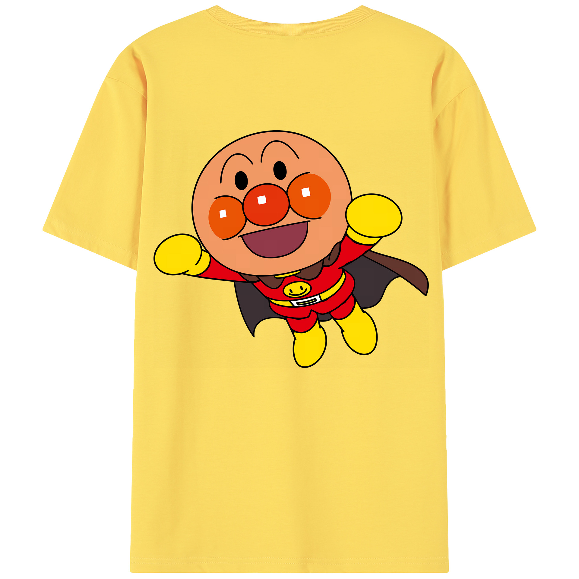 （画像用） アンパンマン Anpanman 綿100％半袖Tシャツ（背面プリント）