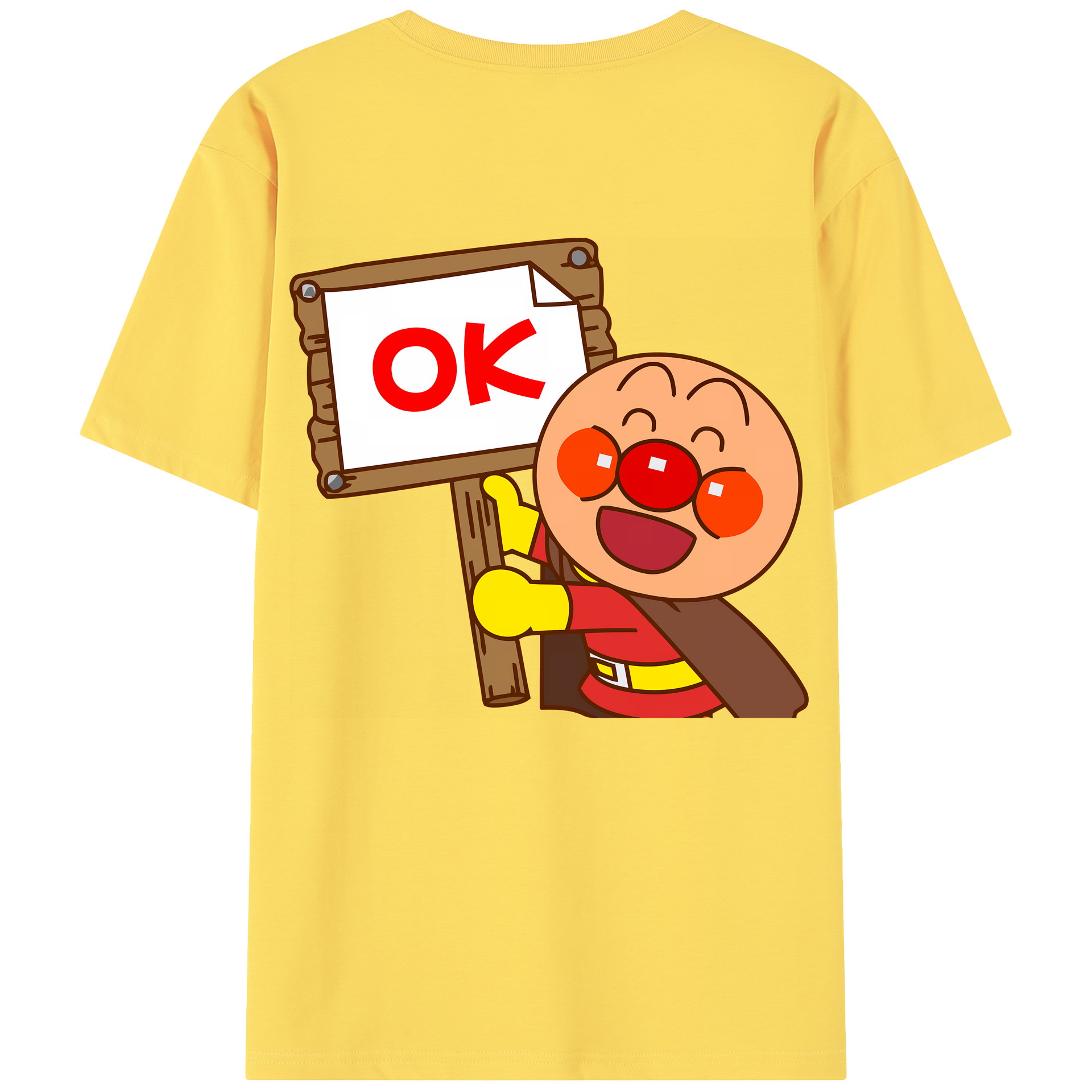 （画像用） アンパンマン Anpanman 綿100％半袖Tシャツ（背面プリント）