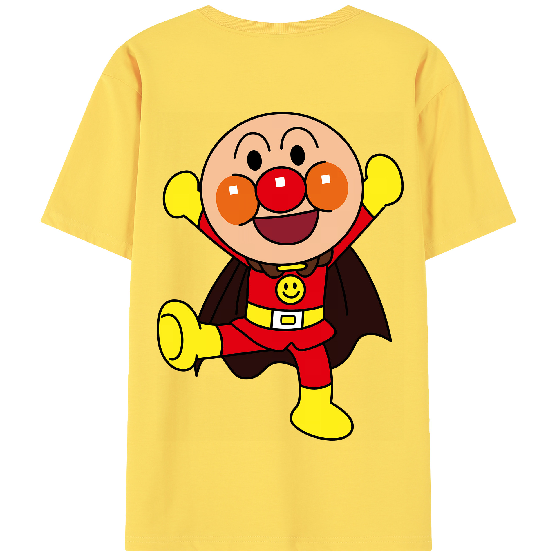 （画像用） アンパンマン Anpanman 綿100％半袖Tシャツ（背面プリント）