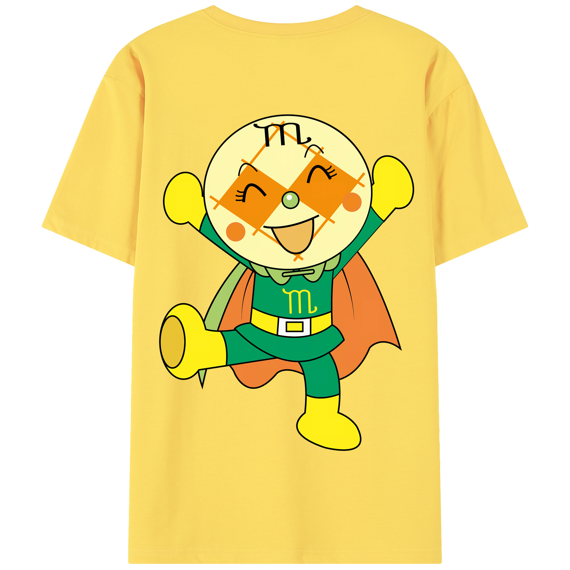 （画像用） アンパンマン Anpanman 綿100％半袖Tシャツ（背面プリント）