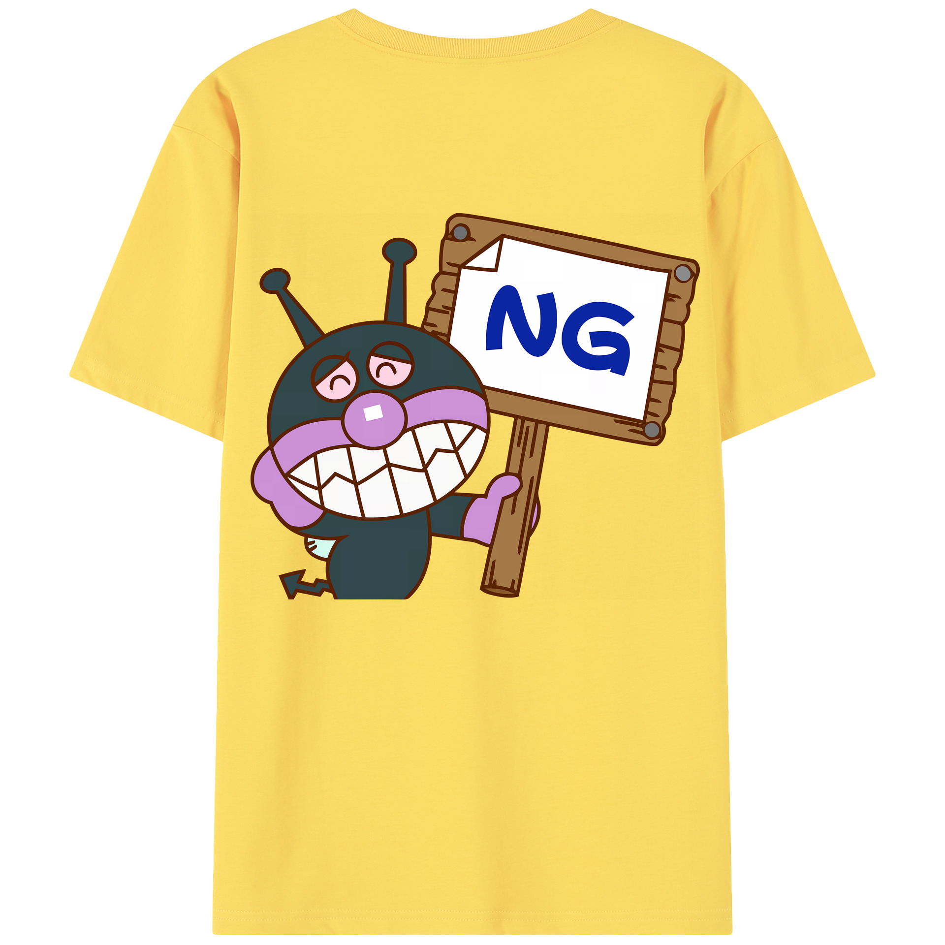（画像用） アンパンマン Anpanman 綿100％半袖Tシャツ（背面プリント）