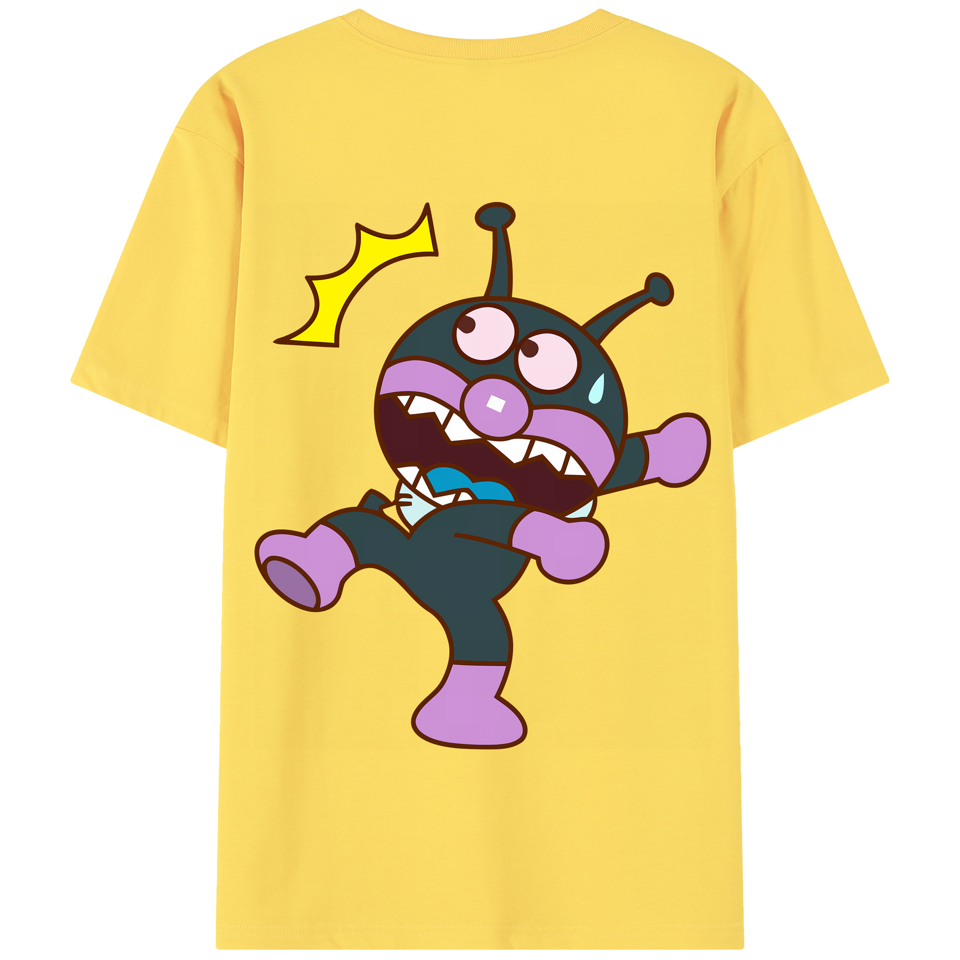 （画像用） アンパンマン Anpanman 綿100％半袖Tシャツ（背面プリント）