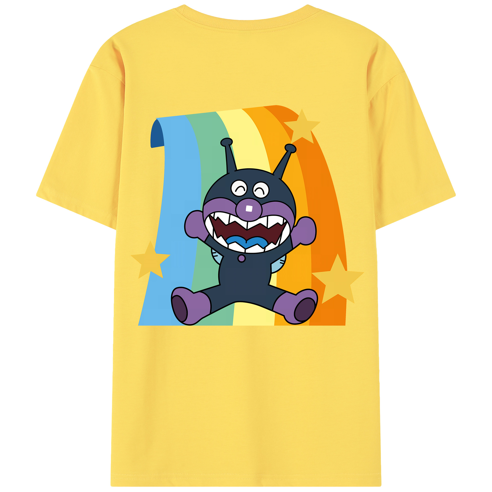 （画像用） アンパンマン Anpanman 綿100％半袖Tシャツ（背面プリント）