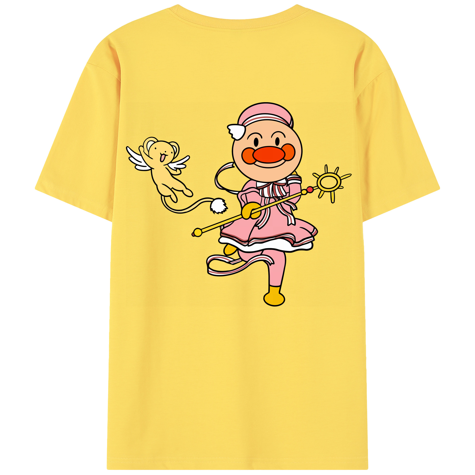 （画像用） アンパンマン Anpanman 綿100％半袖Tシャツ（背面プリント）