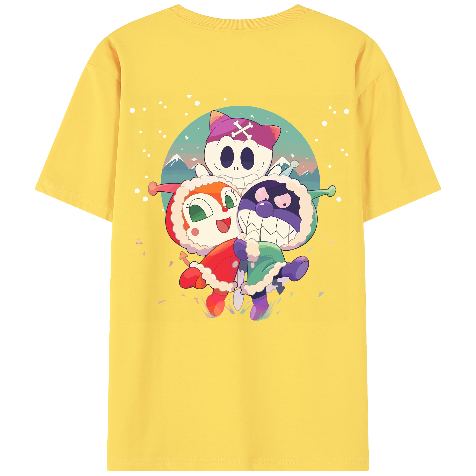 （画像用） アンパンマン Anpanman 綿100％半袖Tシャツ（背面プリント）