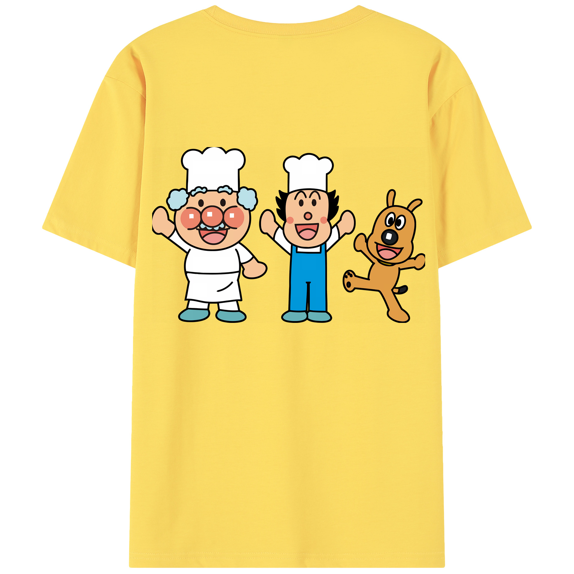 （画像用） アンパンマン Anpanman 綿100％半袖Tシャツ（背面プリント）