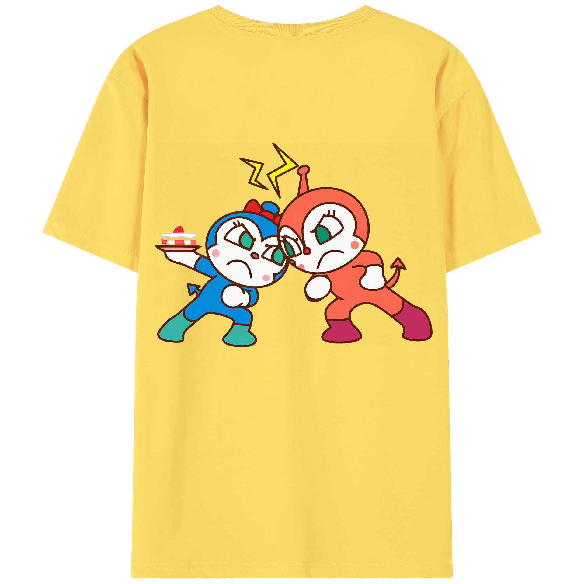 （画像用） アンパンマン Anpanman 綿100％半袖Tシャツ（背面プリント）