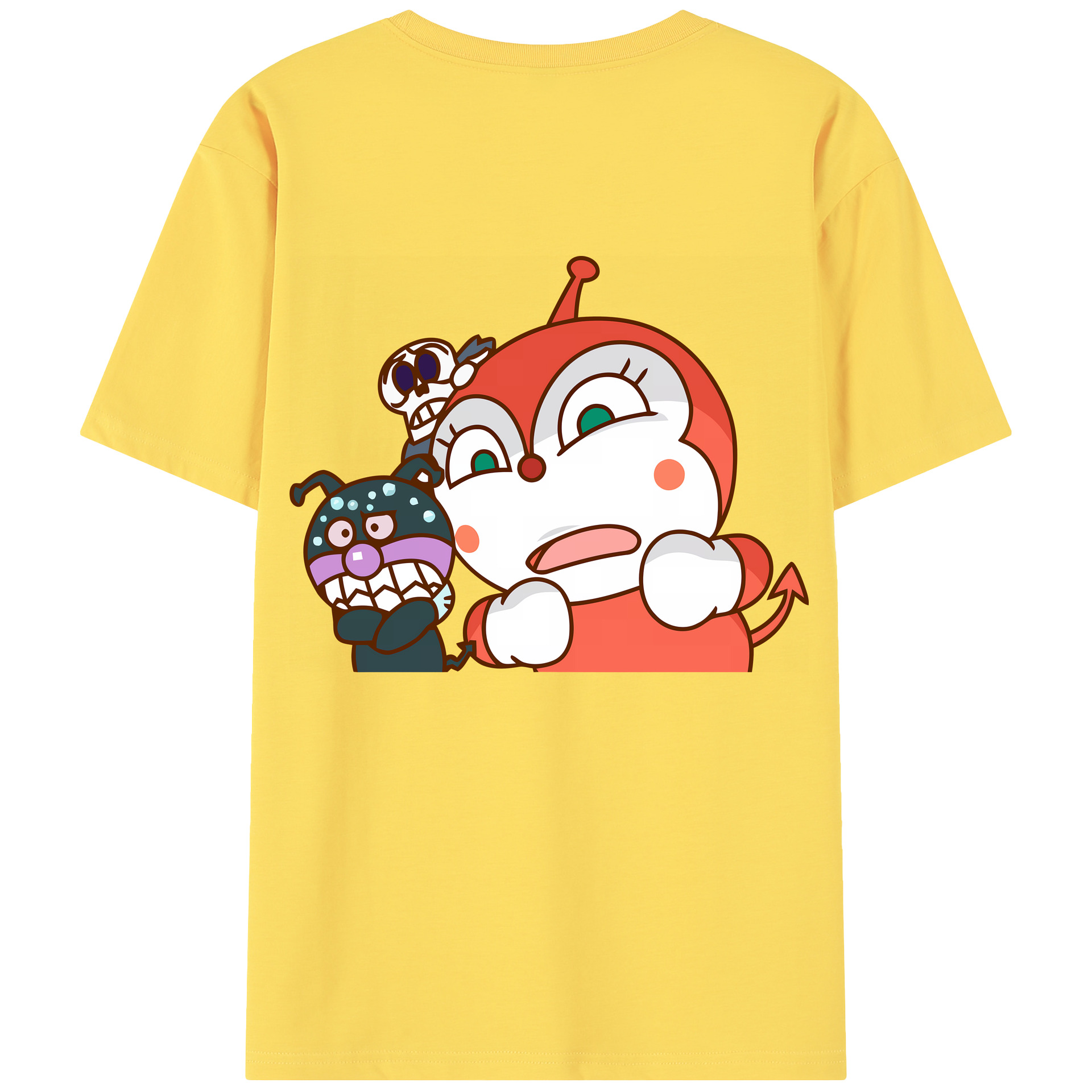 （画像用） アンパンマン Anpanman 綿100％半袖Tシャツ（背面プリント）