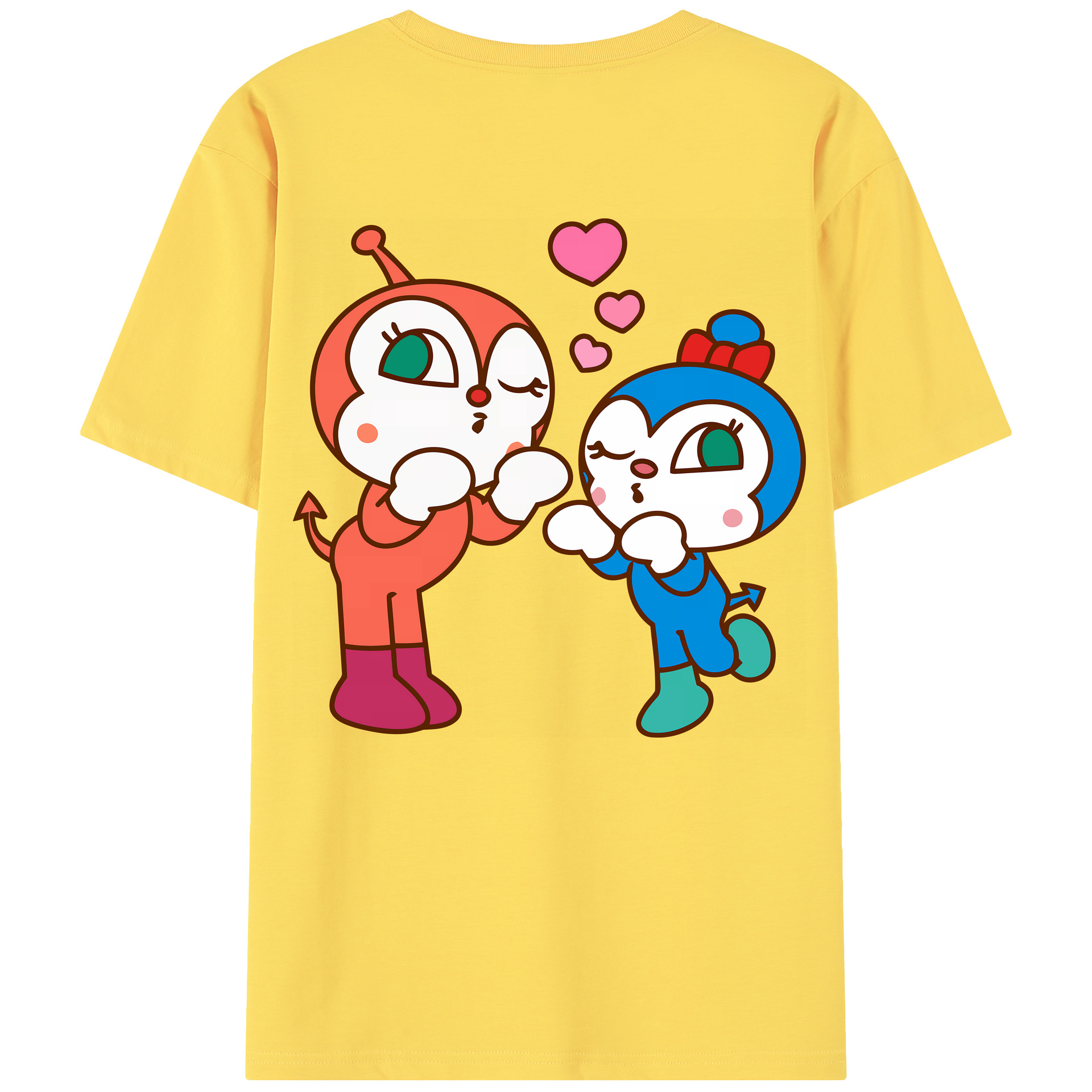 （画像用） アンパンマン Anpanman 綿100％半袖Tシャツ（背面プリント）