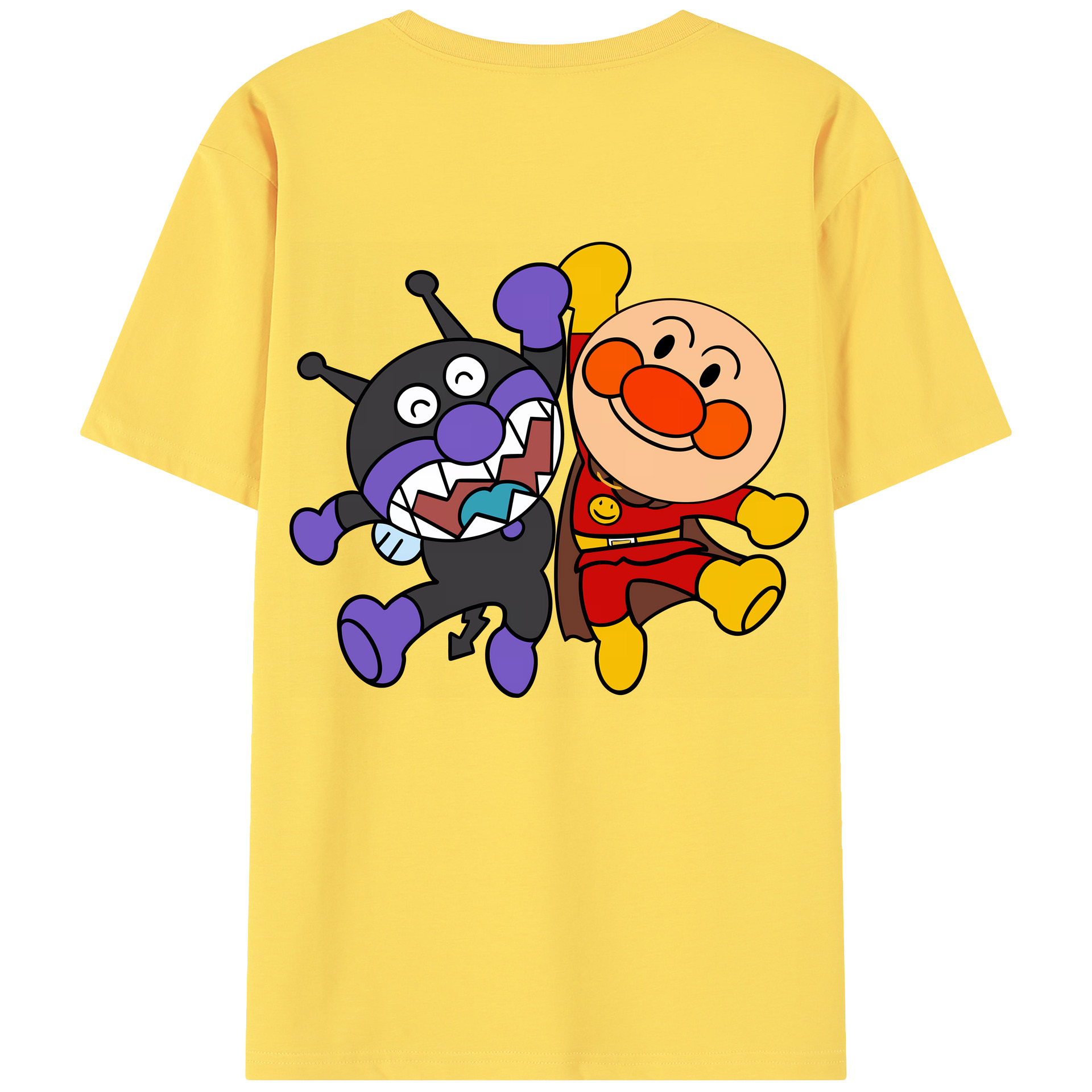 （画像用） アンパンマン Anpanman 綿100％半袖Tシャツ（背面プリント）
