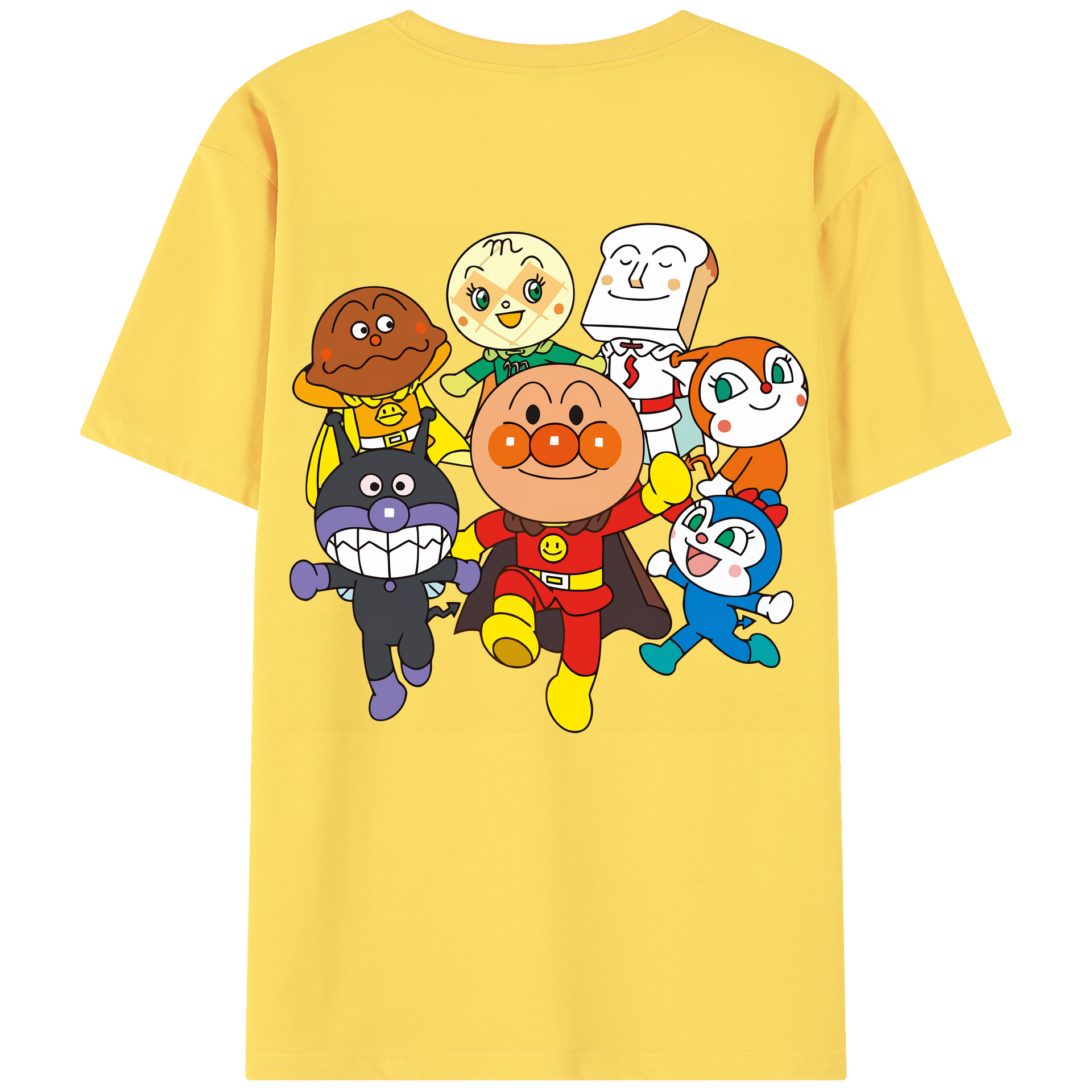 （画像用） アンパンマン Anpanman 綿100％半袖Tシャツ（背面プリント）