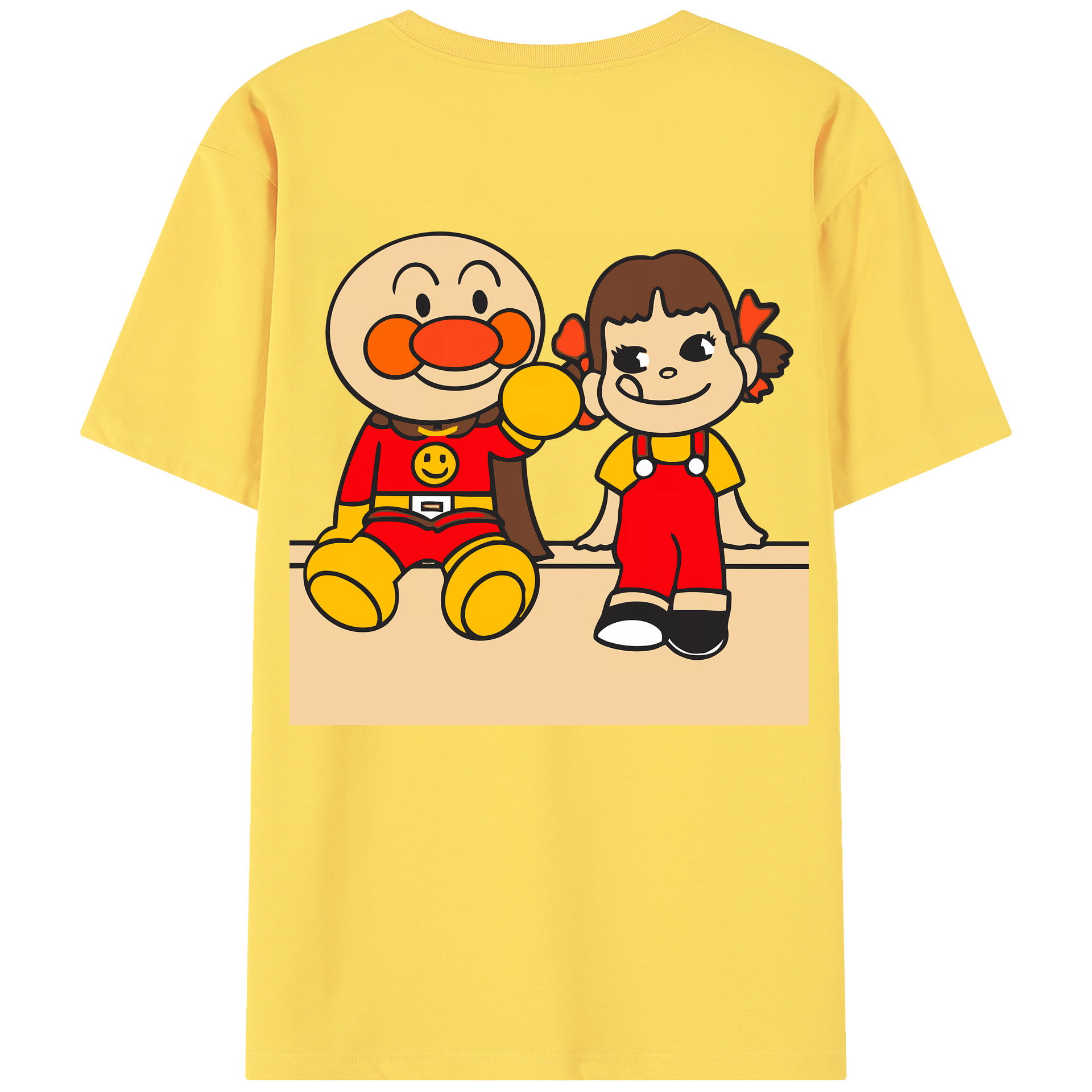 （画像用） アンパンマン Anpanman 綿100％半袖Tシャツ（背面プリント）