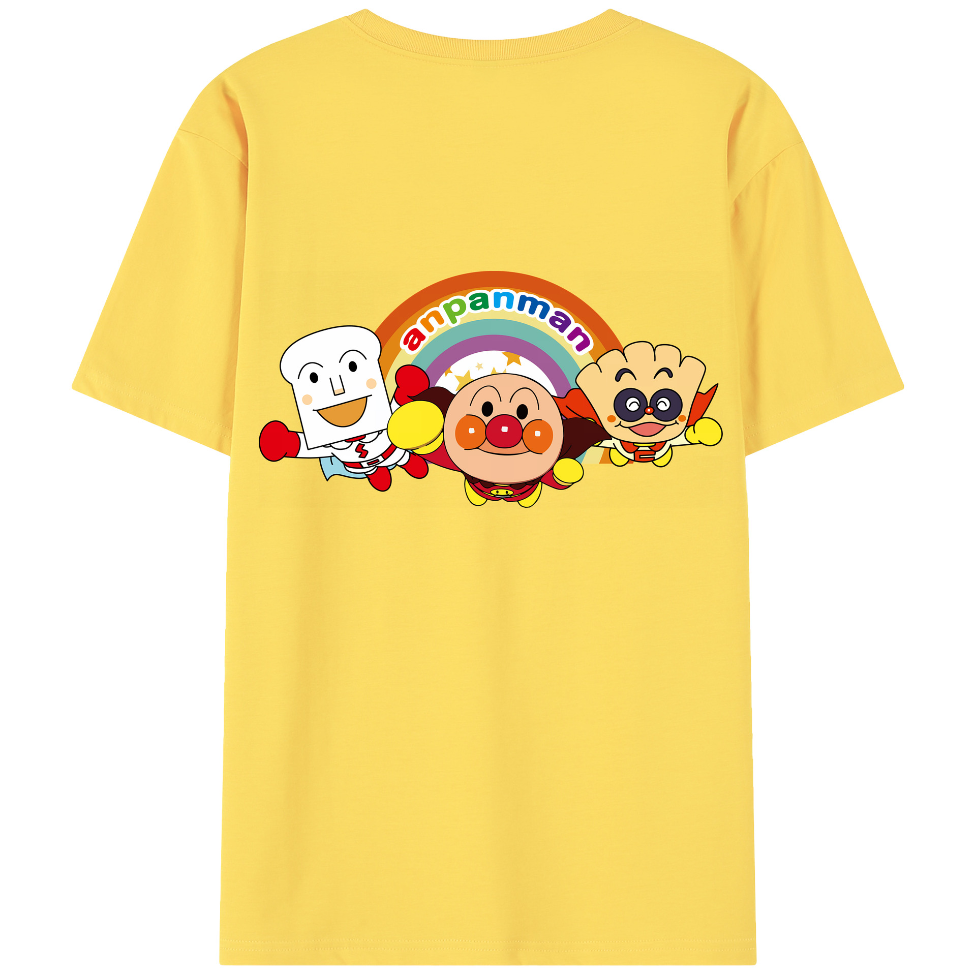 （画像用） アンパンマン Anpanman 綿100％半袖Tシャツ（背面プリント）