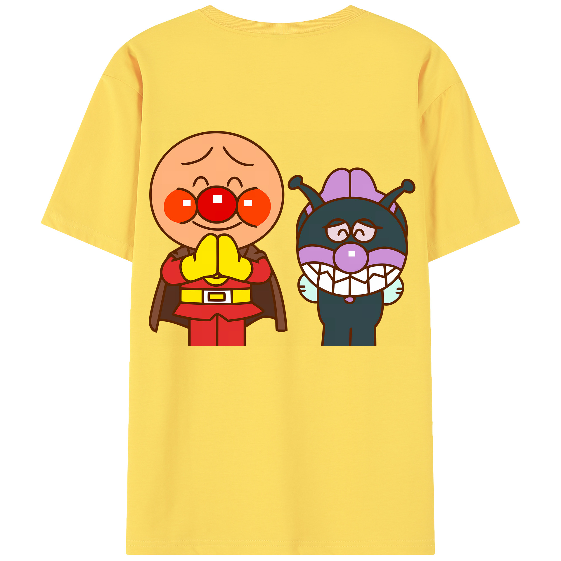 （画像用） アンパンマン Anpanman 綿100％半袖Tシャツ（背面プリント）