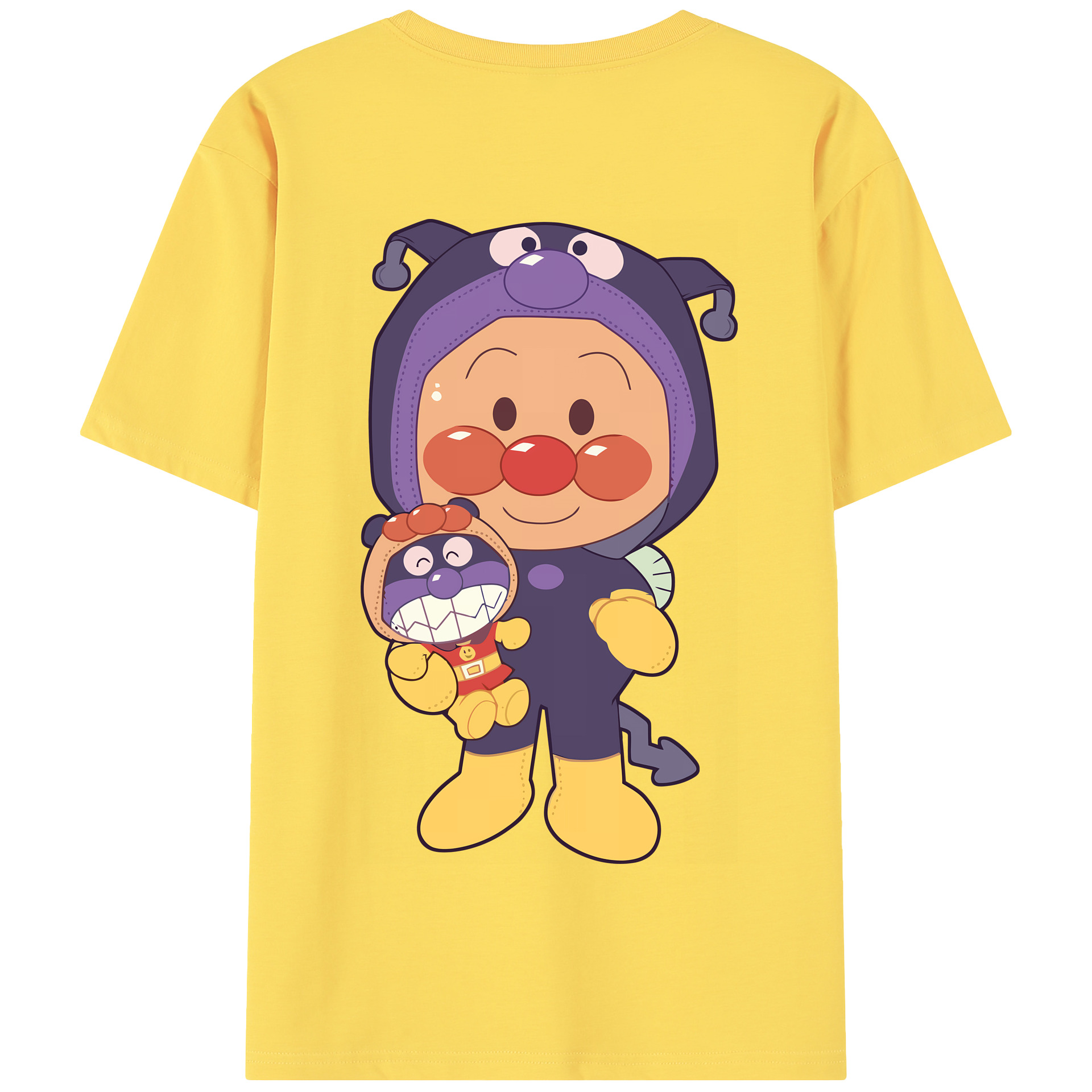 （画像用） アンパンマン Anpanman 綿100％半袖Tシャツ（背面プリント）