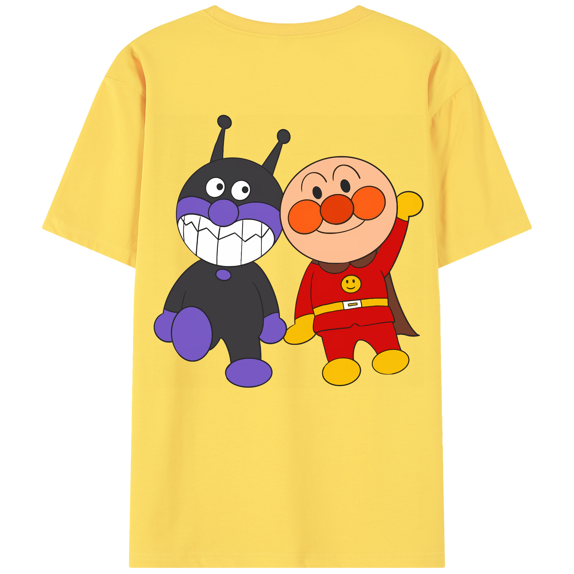 （画像用） アンパンマン Anpanman 綿100％半袖Tシャツ（背面プリント）