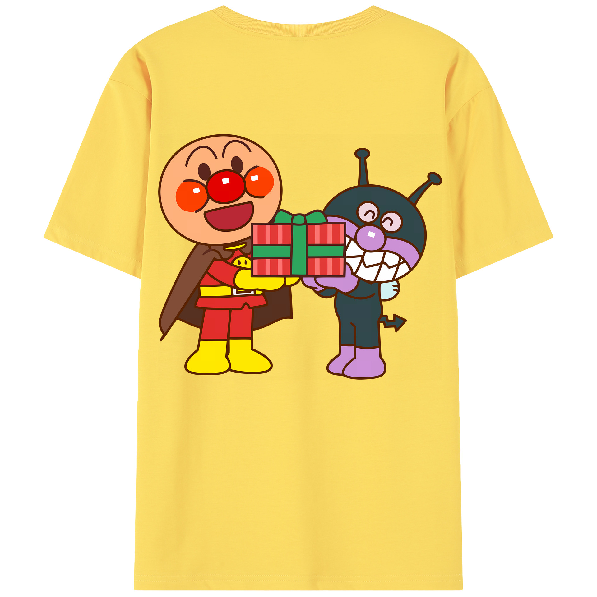 （画像用） アンパンマン Anpanman 綿100％半袖Tシャツ（背面プリント）