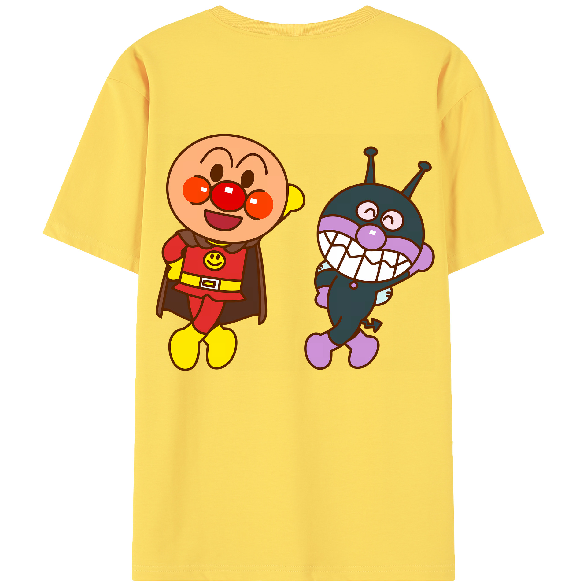 （画像用） アンパンマン Anpanman 綿100％半袖Tシャツ（背面プリント）
